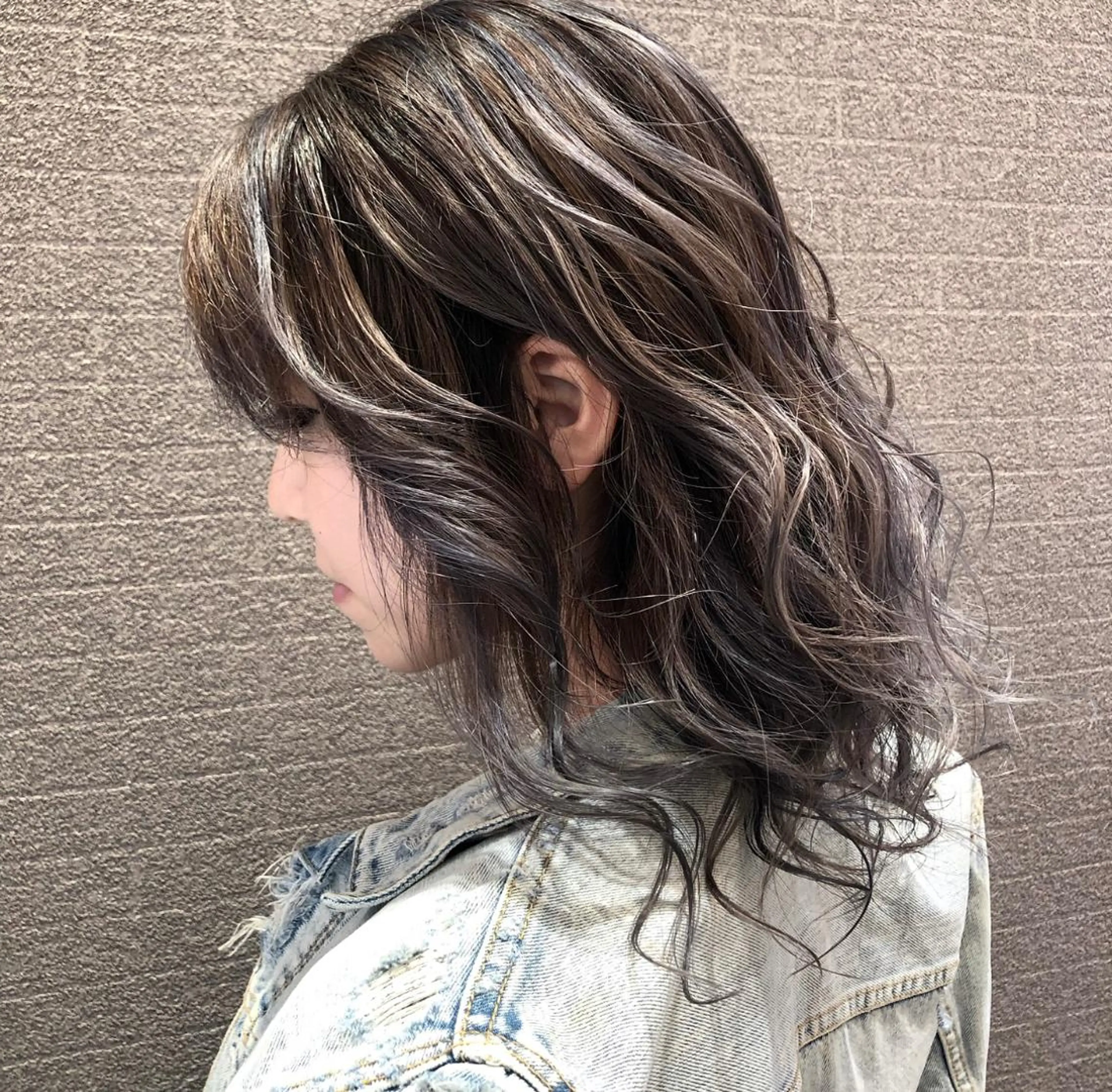 ミディアム カラー ヘアアレンジ アンドウ ユウ/ レイヤーカット/韓国のヘアスタイル