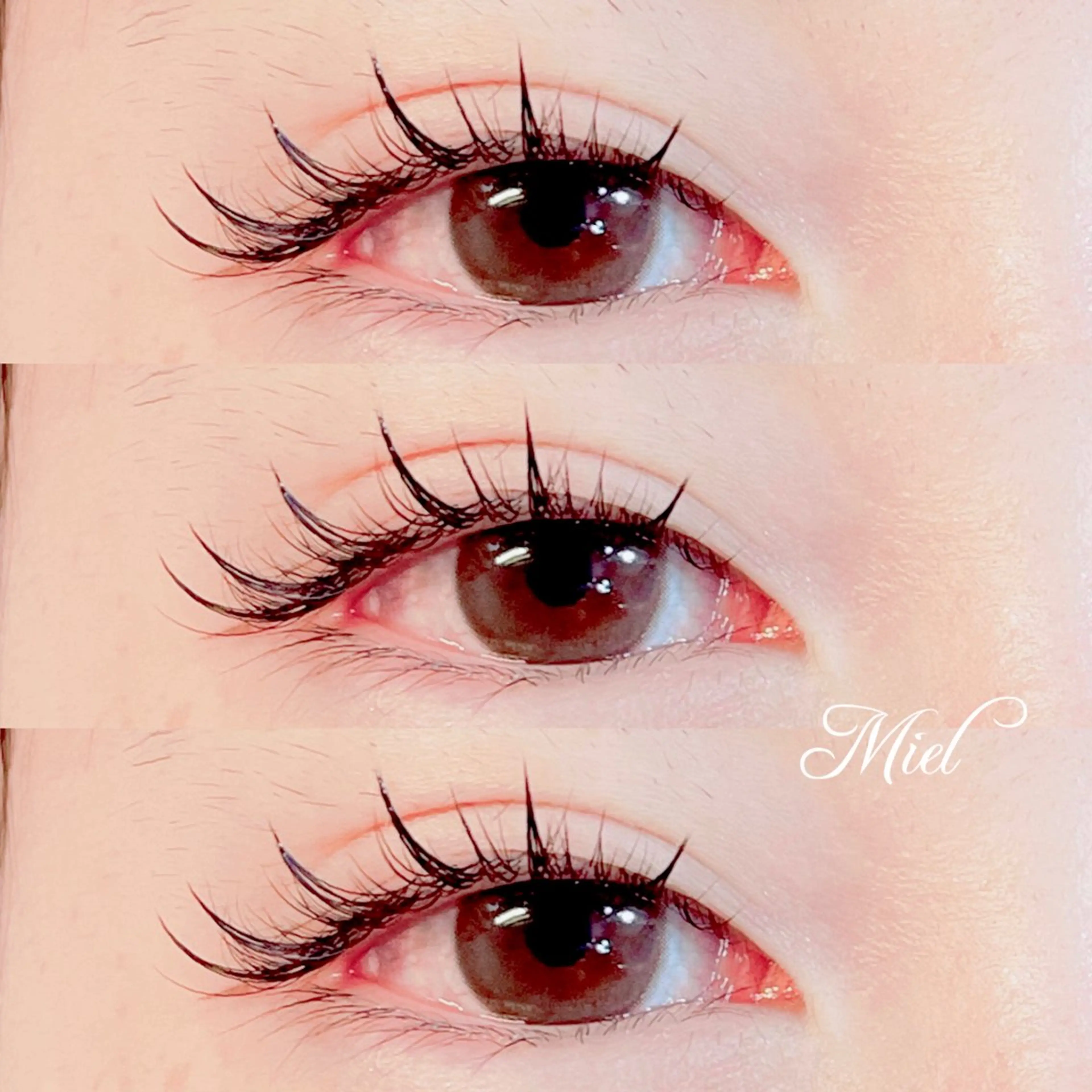 マツエク・マツパ カラーマツエク フラットラッシュ ボリュームラッシュ ワンホンマツエク Mori ✨Mystical✨のマツエク・マツパデザイン