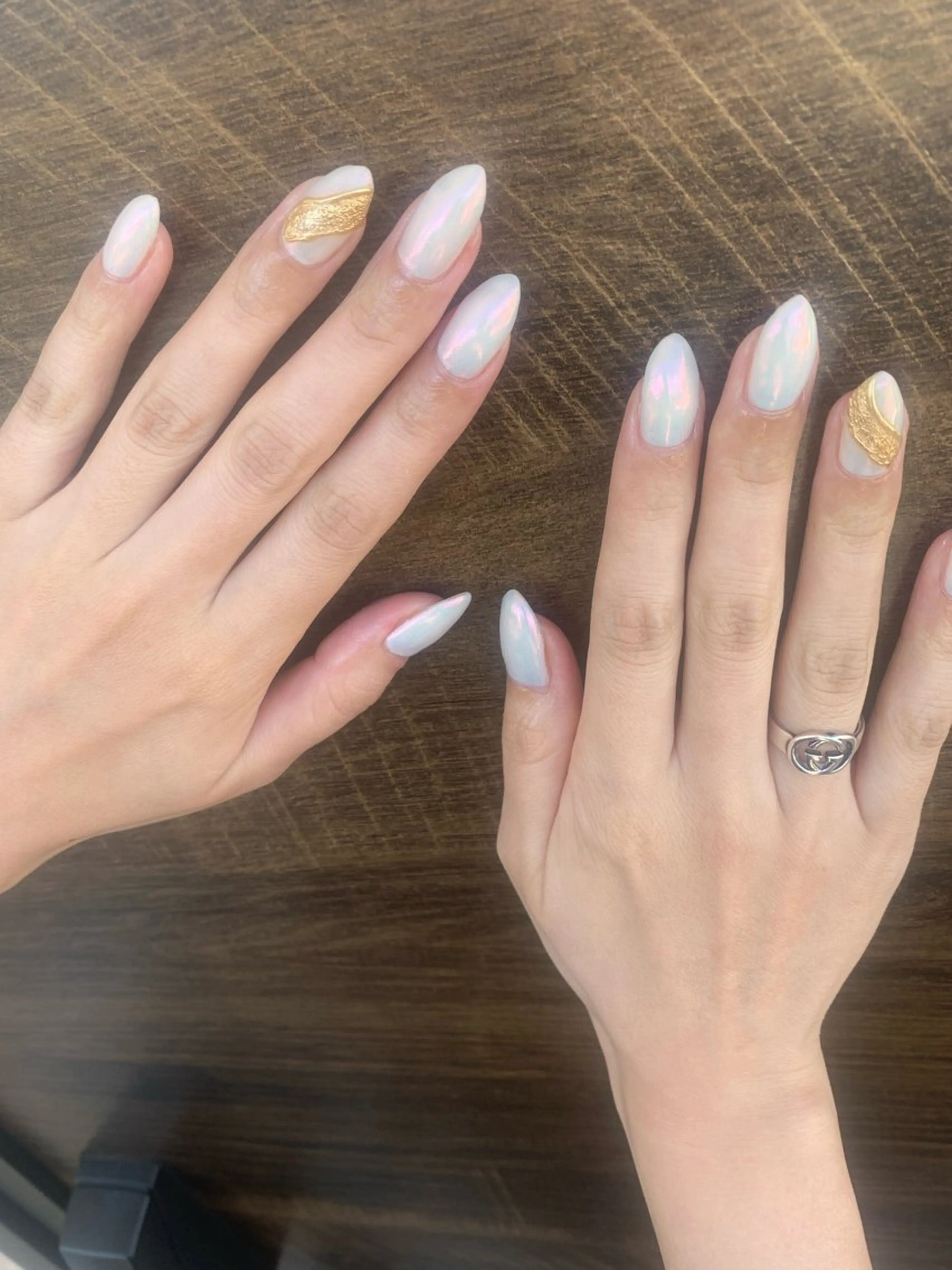 ネイル オーロラネイル ミラーネイル 北川 恭子のネイルデザイン