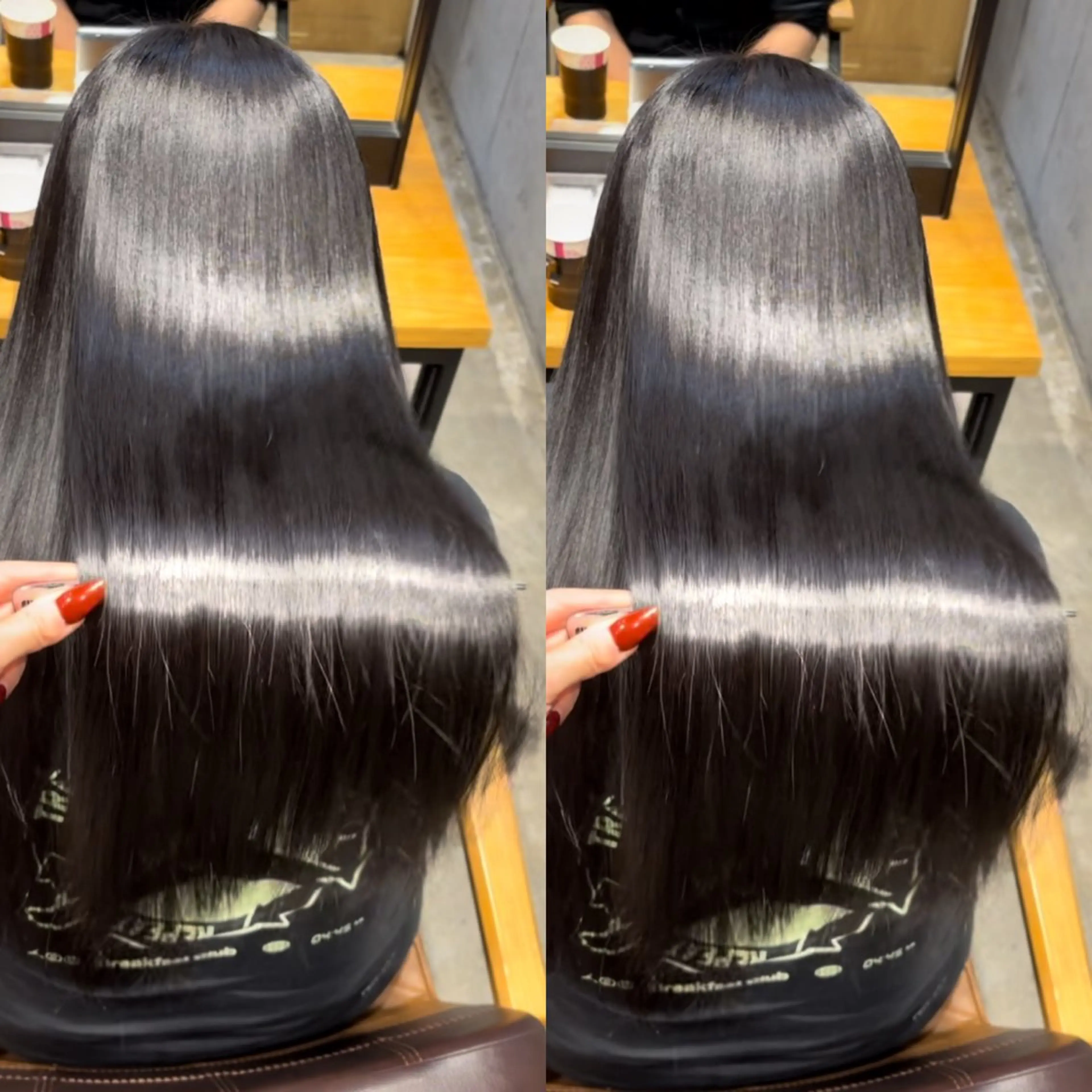 ロング カラー カット ヘアカラー 縮毛矯正 トリートメント 新宿/髪質改善/ 縮毛矯正/松永ゆいのヘアスタイル