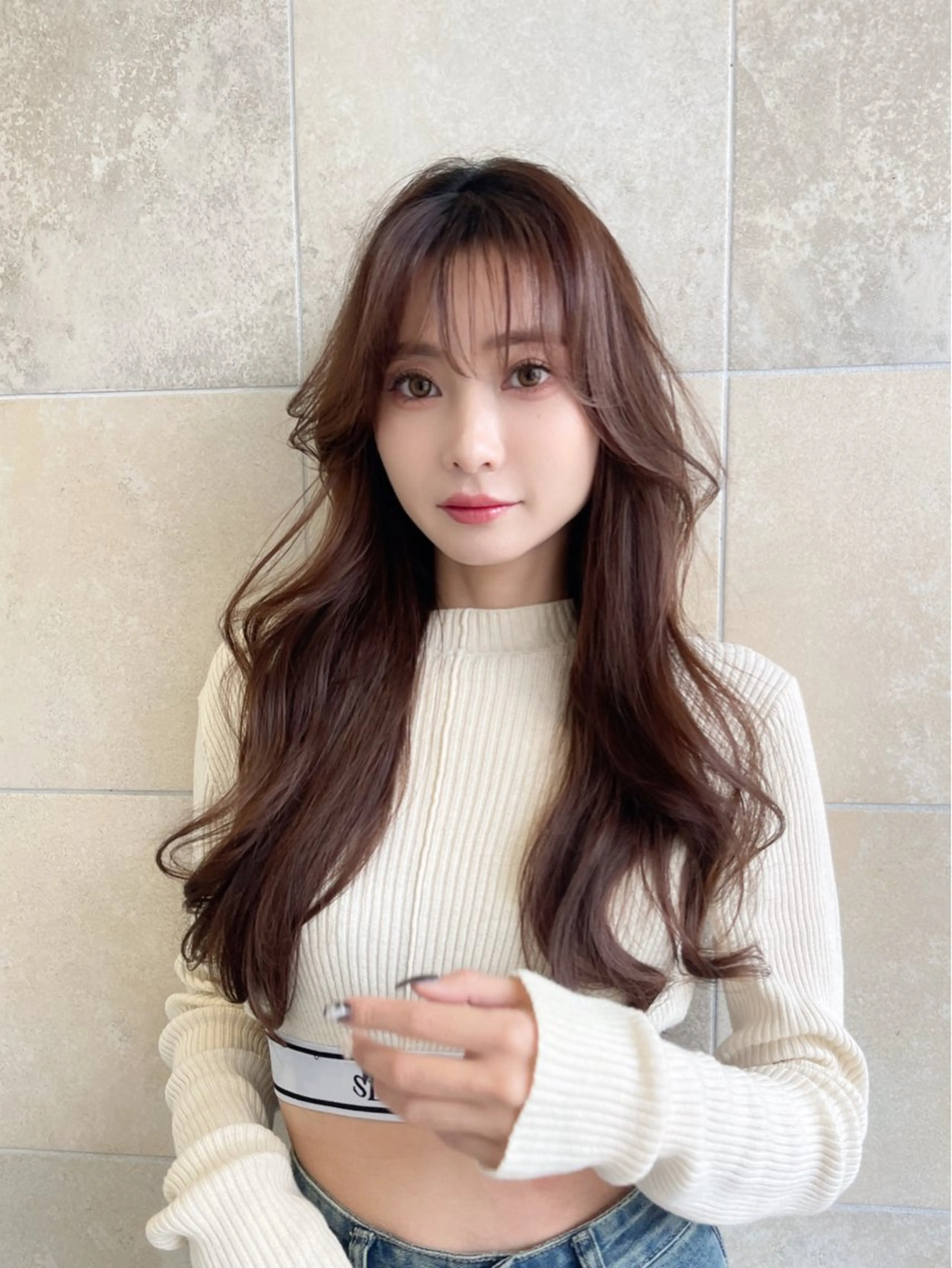 ロング カラー ブラウンカラー メンズカット/ 江下翔瑛のヘアスタイル