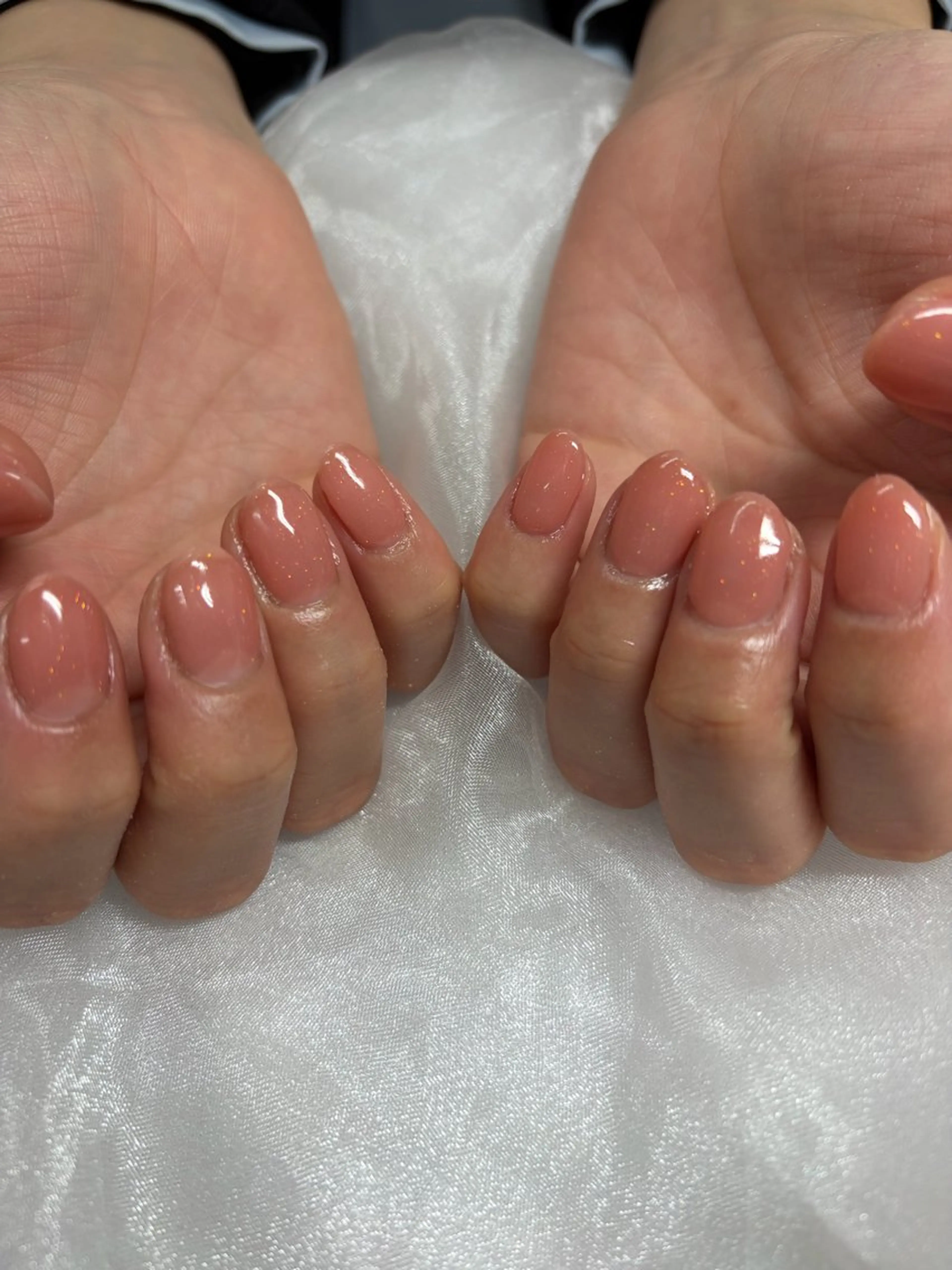 ネイル ラメ(グリッター) ワンカラーネイル ピンク ハンドネイル Keytos所属・小池 奈央のネイルデザイン