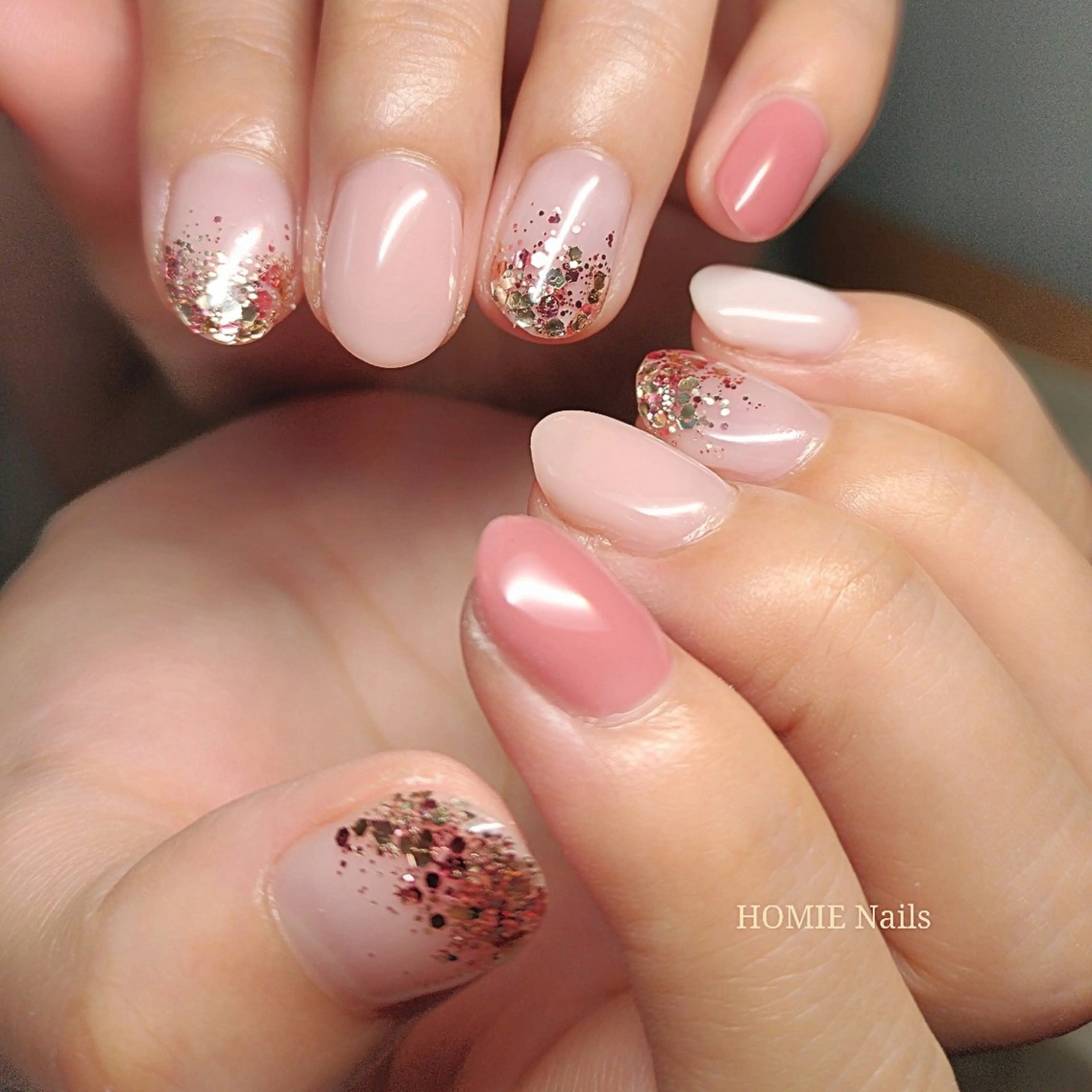 ネイル ピンク オフザリップパーク Asamiのネイルデザイン