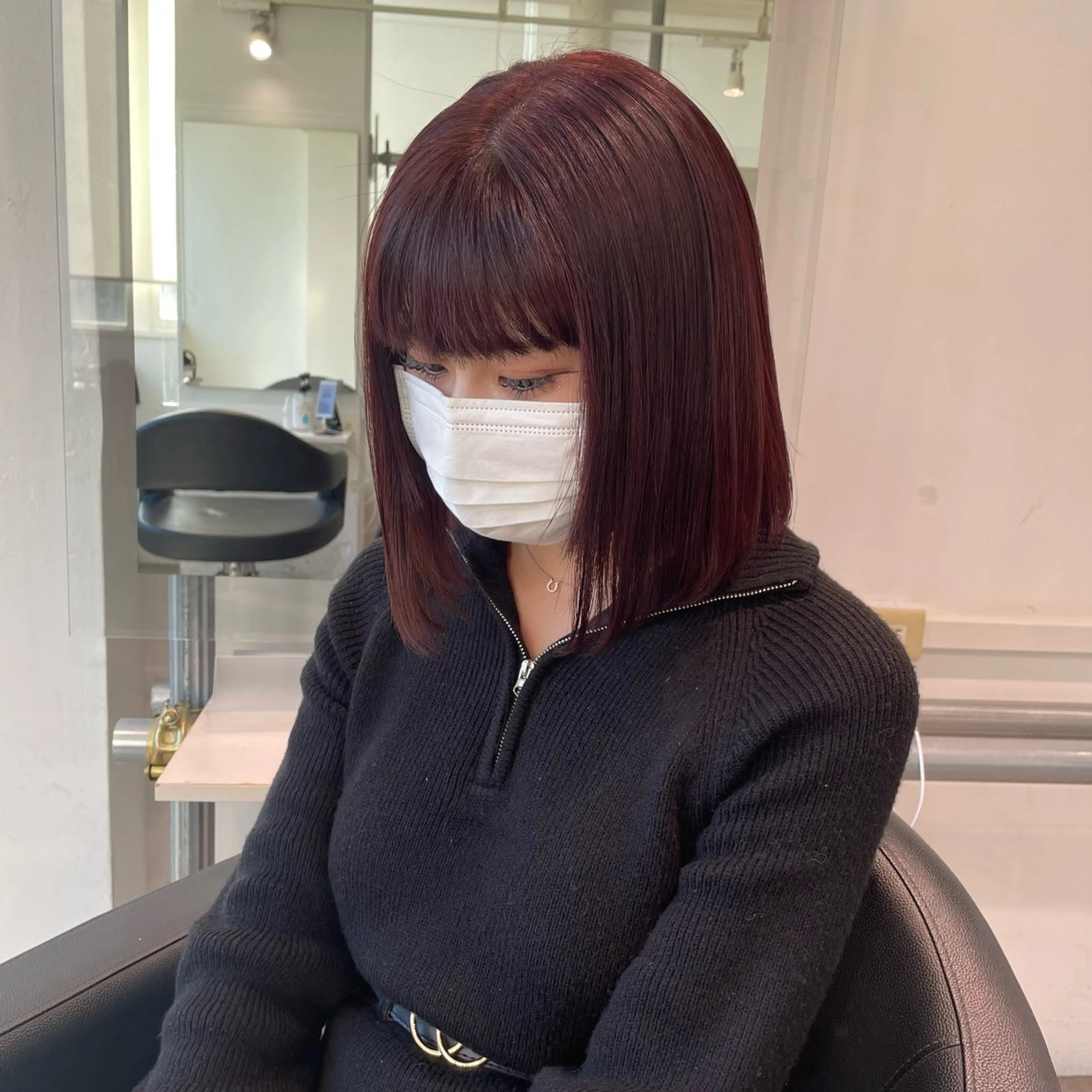 セミロング ヘアカラー 盛れる暖色🎀ガーリ ーヘア🎀きっかのヘアスタイル