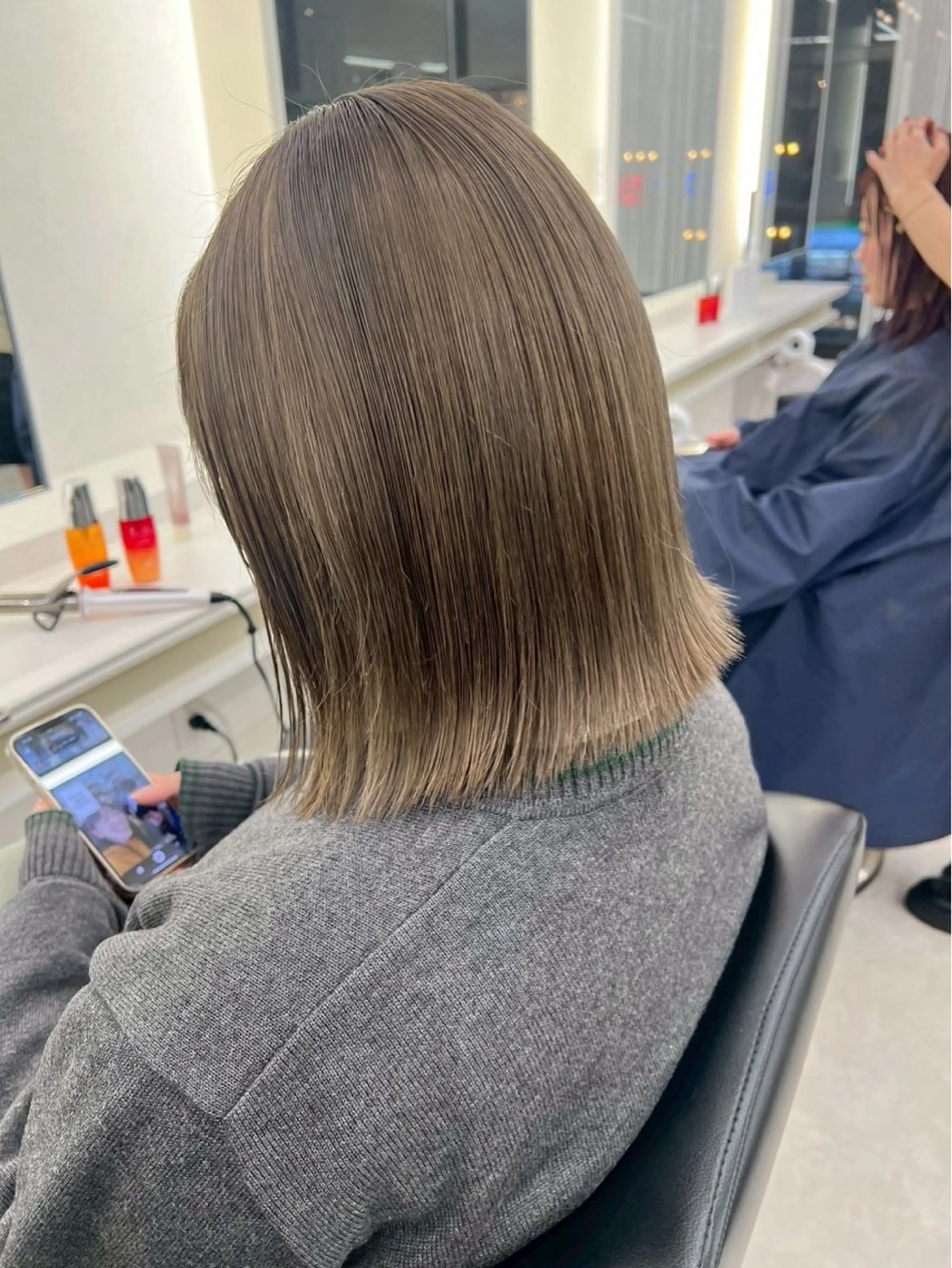 ミディアム カラー カット ヘアカラー ParveMix🎀 稲垣詞葉のヘアスタイル