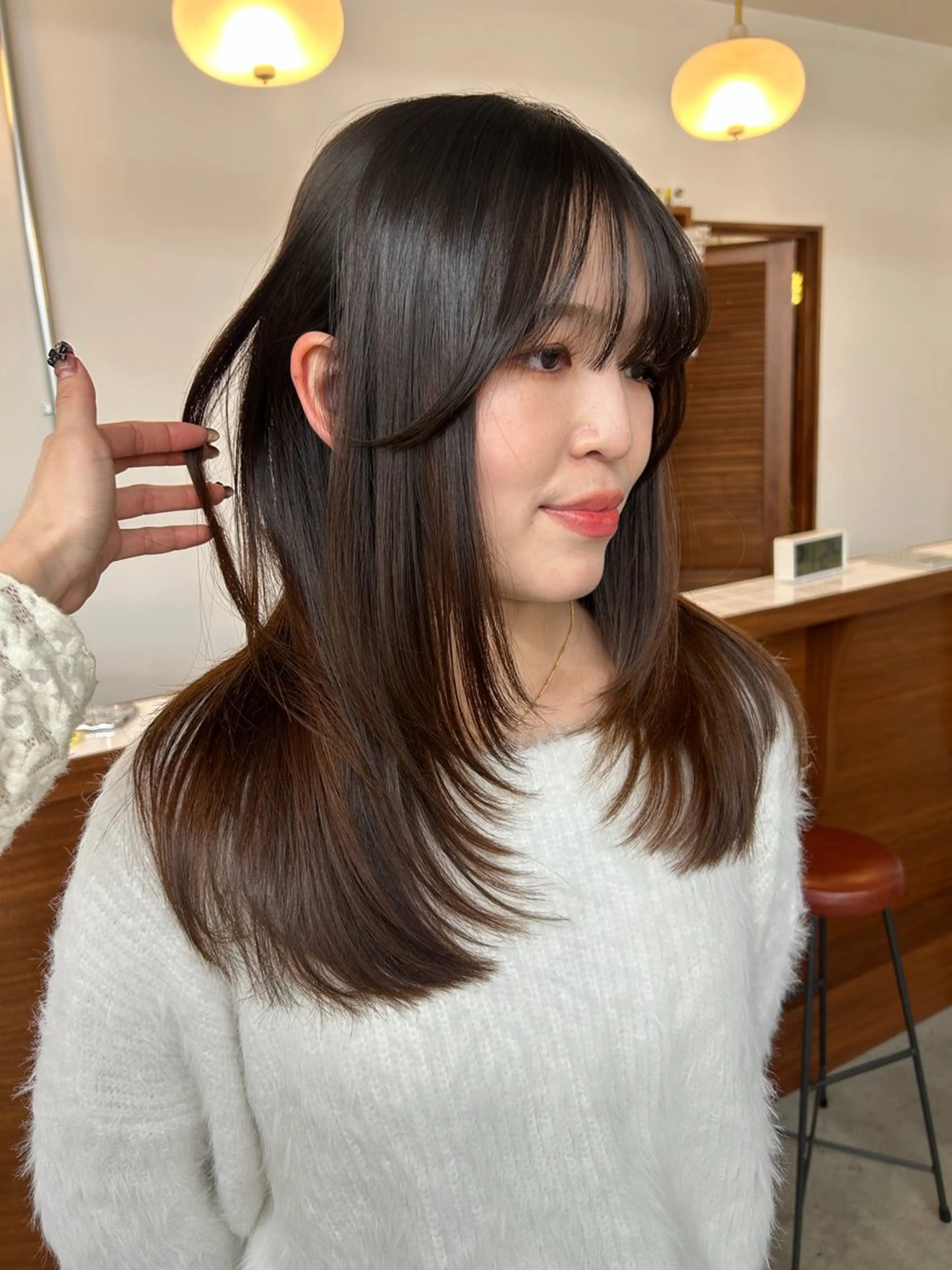 ロング カラー 大阪梅田/ イマムラミヅキのヘアスタイル