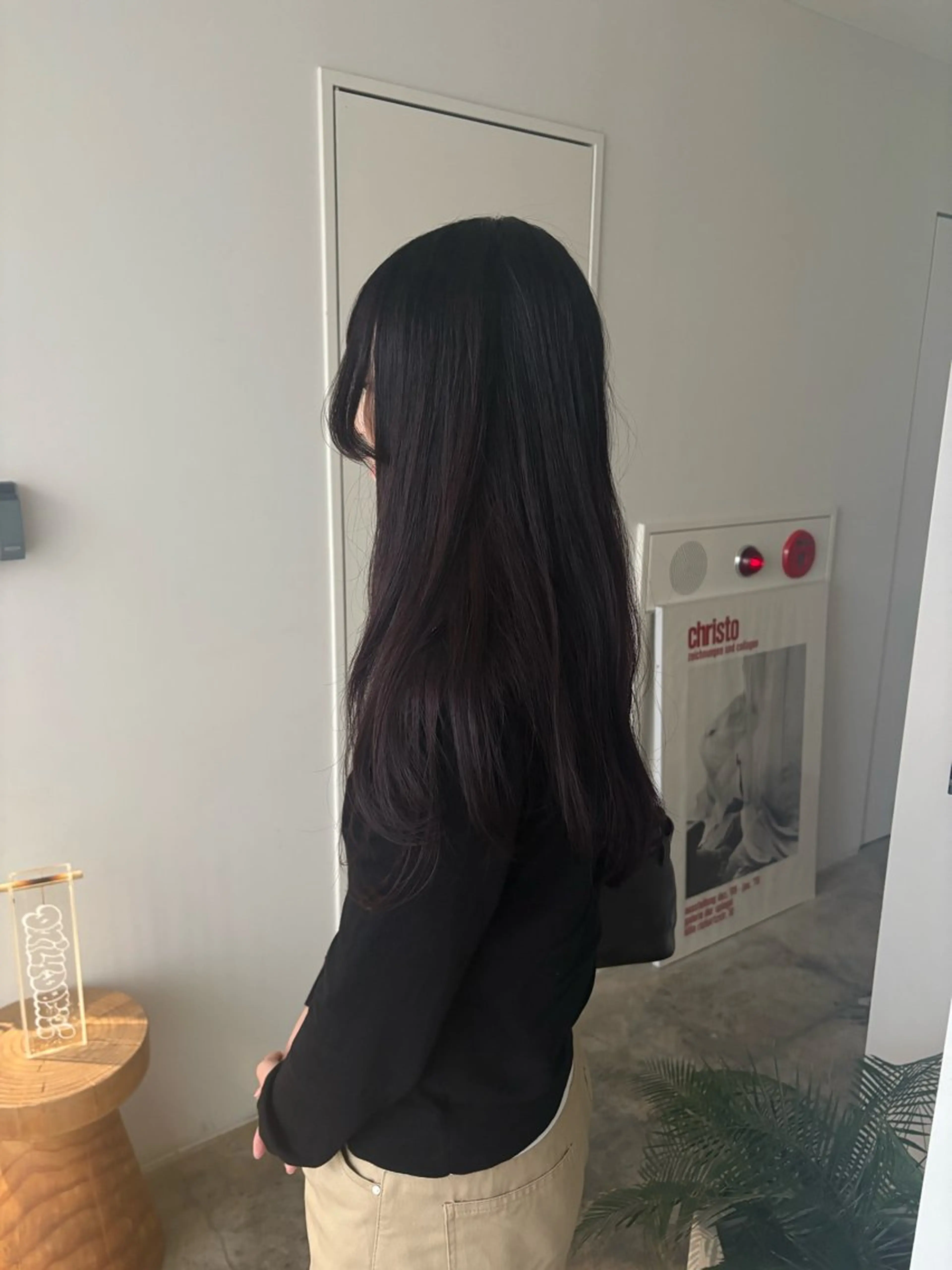 ロング カラー カット ヘアカラー 大阪/梅田 ヨシノヒメカのヘアスタイル