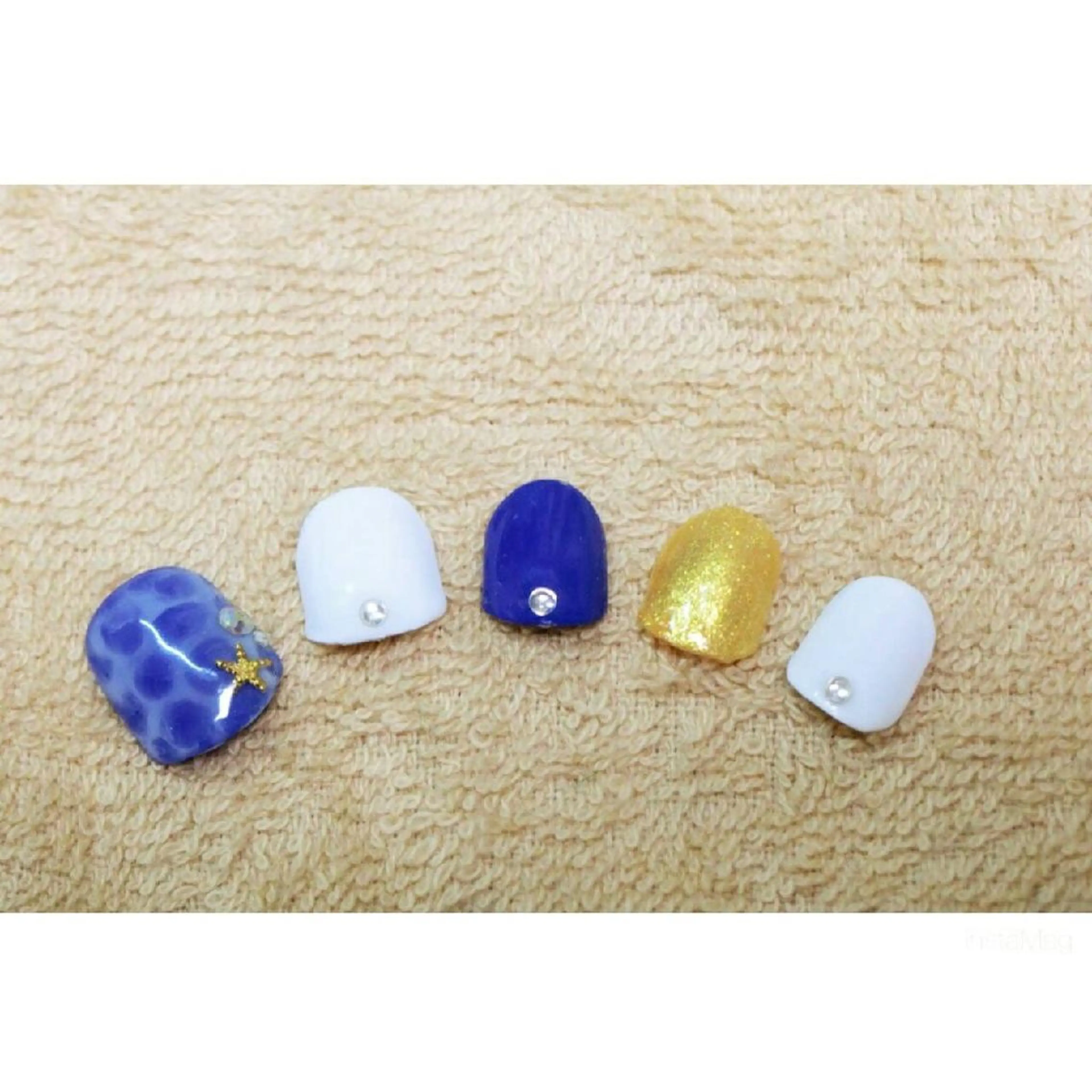 ネイル フットネイル 痛ネイル/ワンホン/ フィルイン/長さだしのネイルデザイン