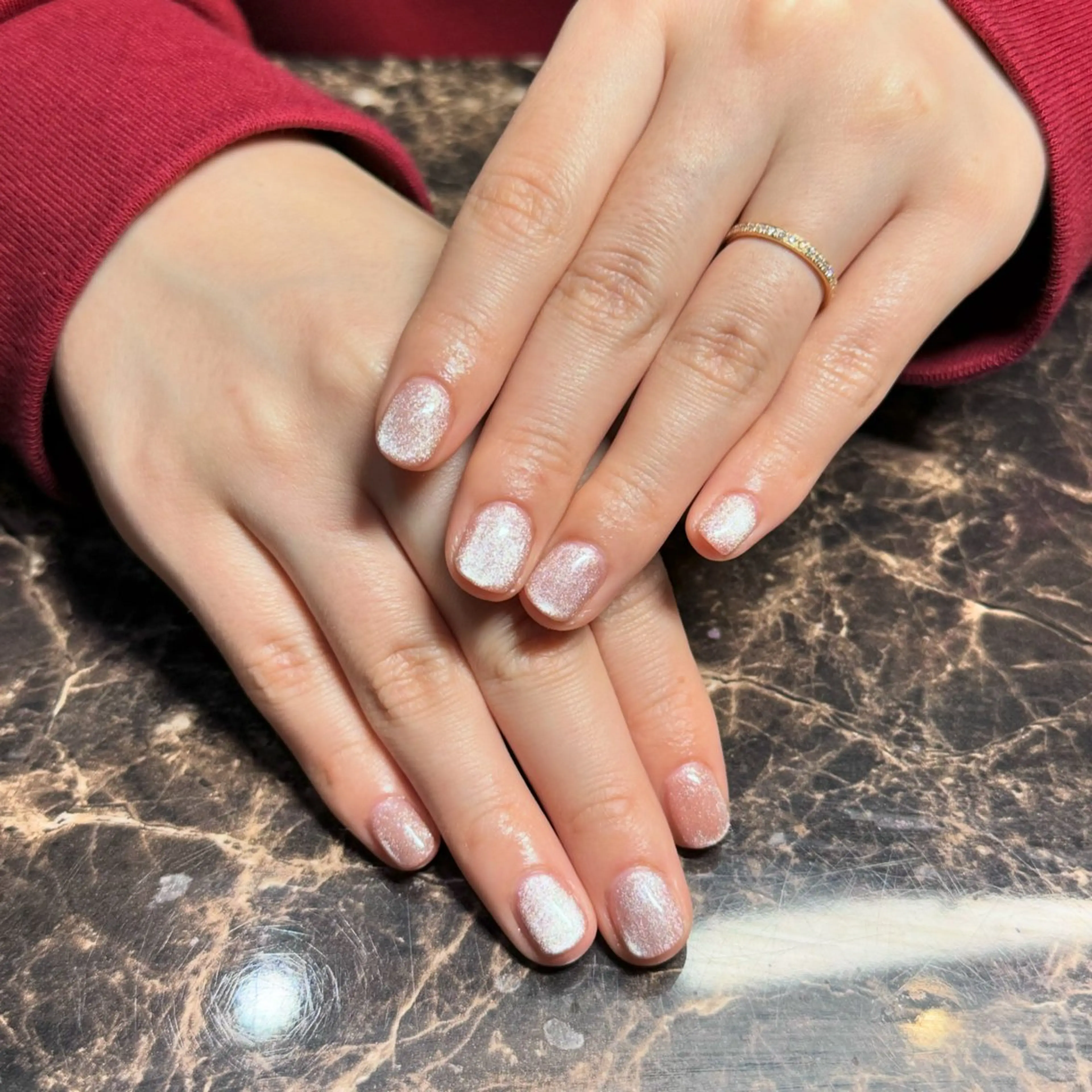 ネイル マグネットネイル ピンク IROHA NAIL Mihoのネイルデザイン