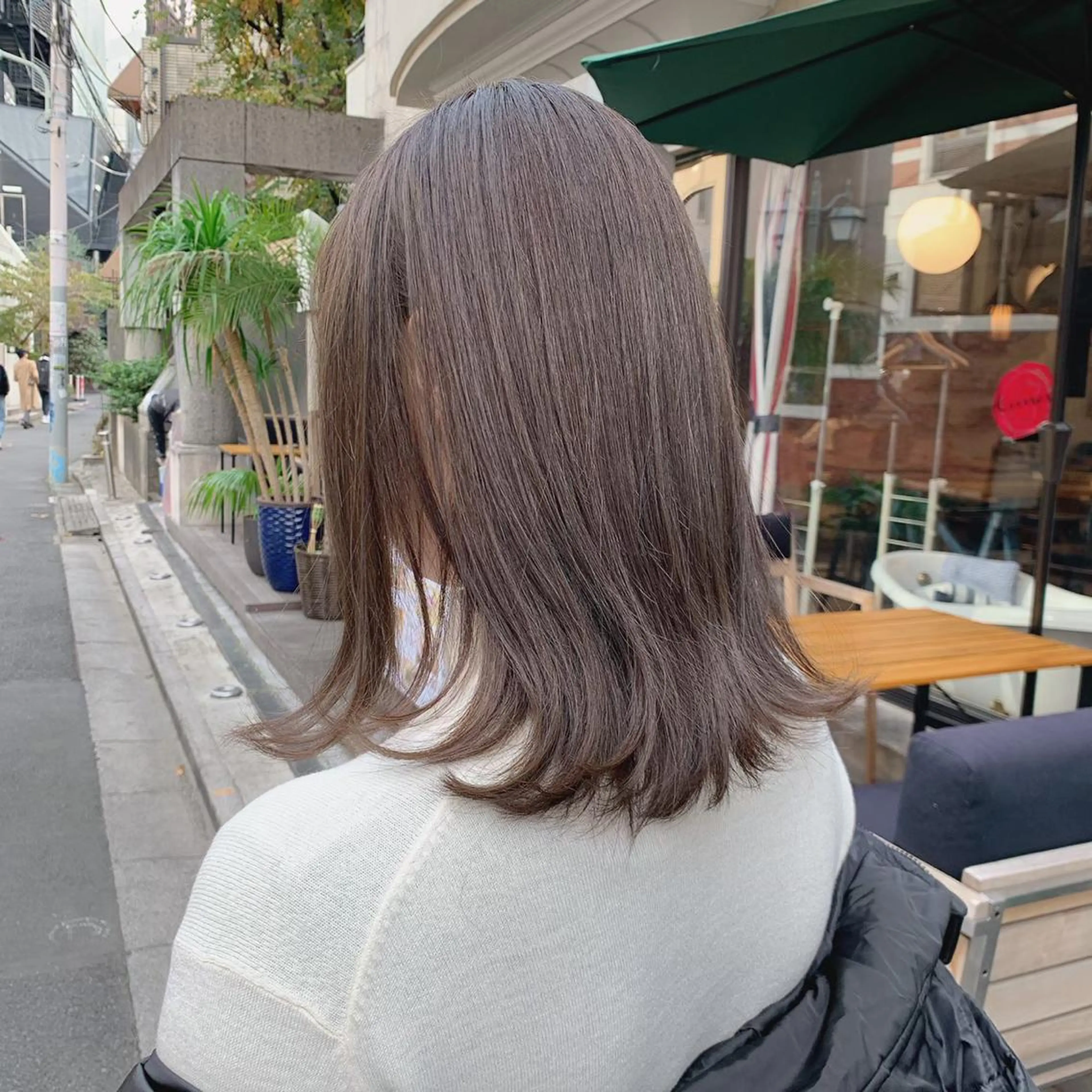 ミディアム カラー ブリーチなし✨艶髪 カラー𓃲YAGIのヘアスタイル