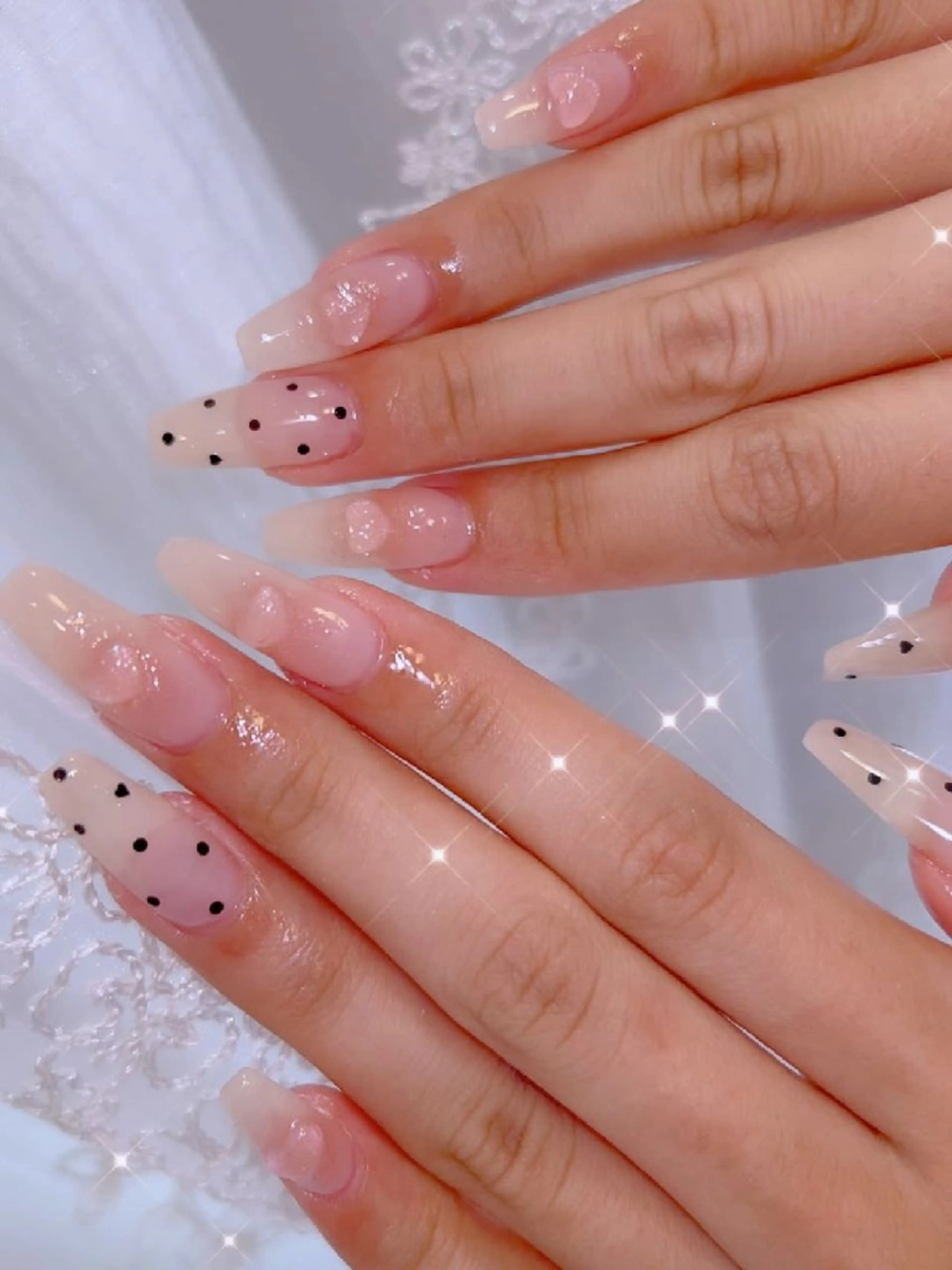 ネイル 長さ出し ジェルネイル 韓国ネイル マグネットネイル ニュアンスネイル ハンドネイル I LOVE ME  NAIL.｡.:*♡のネイルデザイン