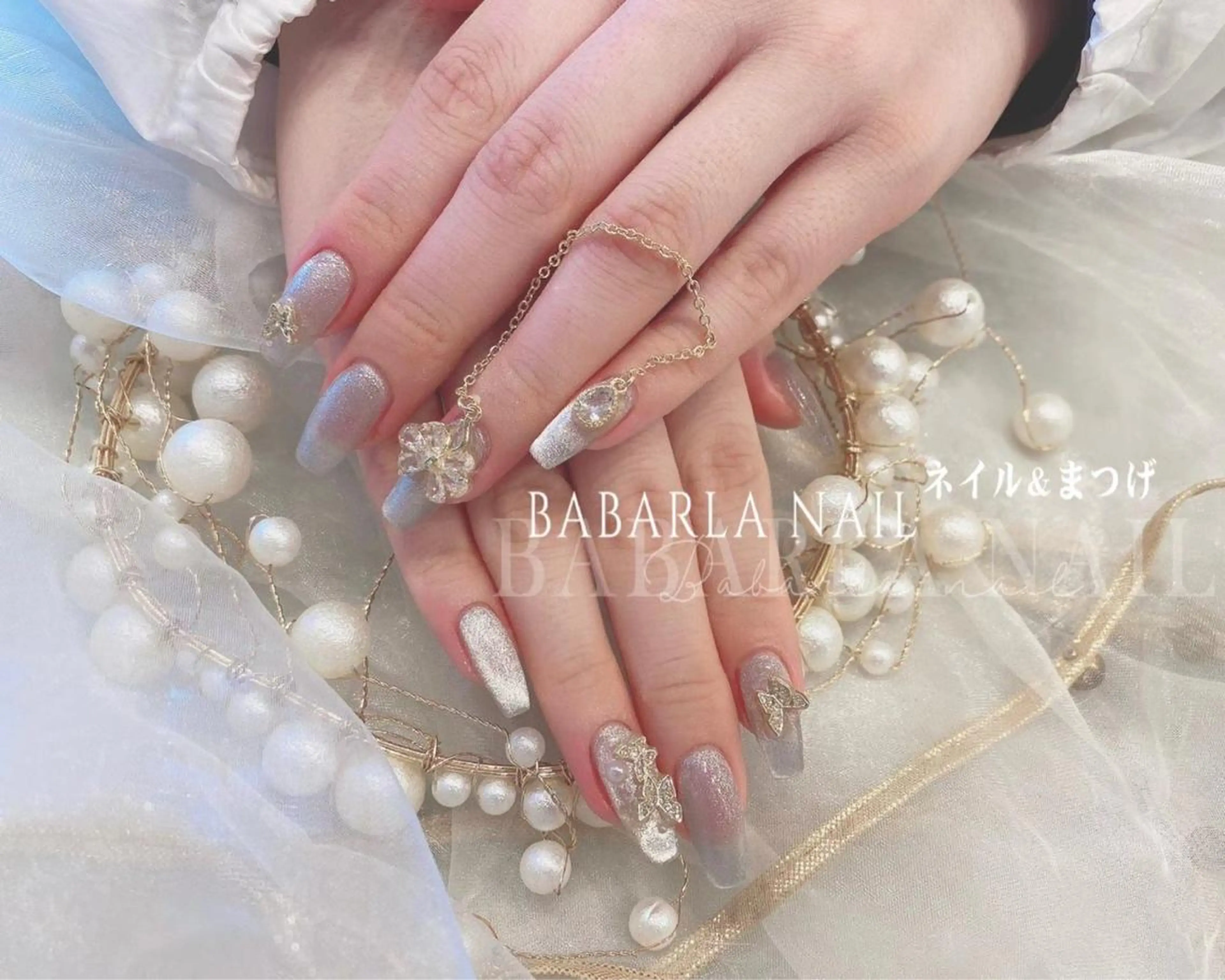 ネイル ゴージャス シンプルネイル Babarla nailのネイルデザイン