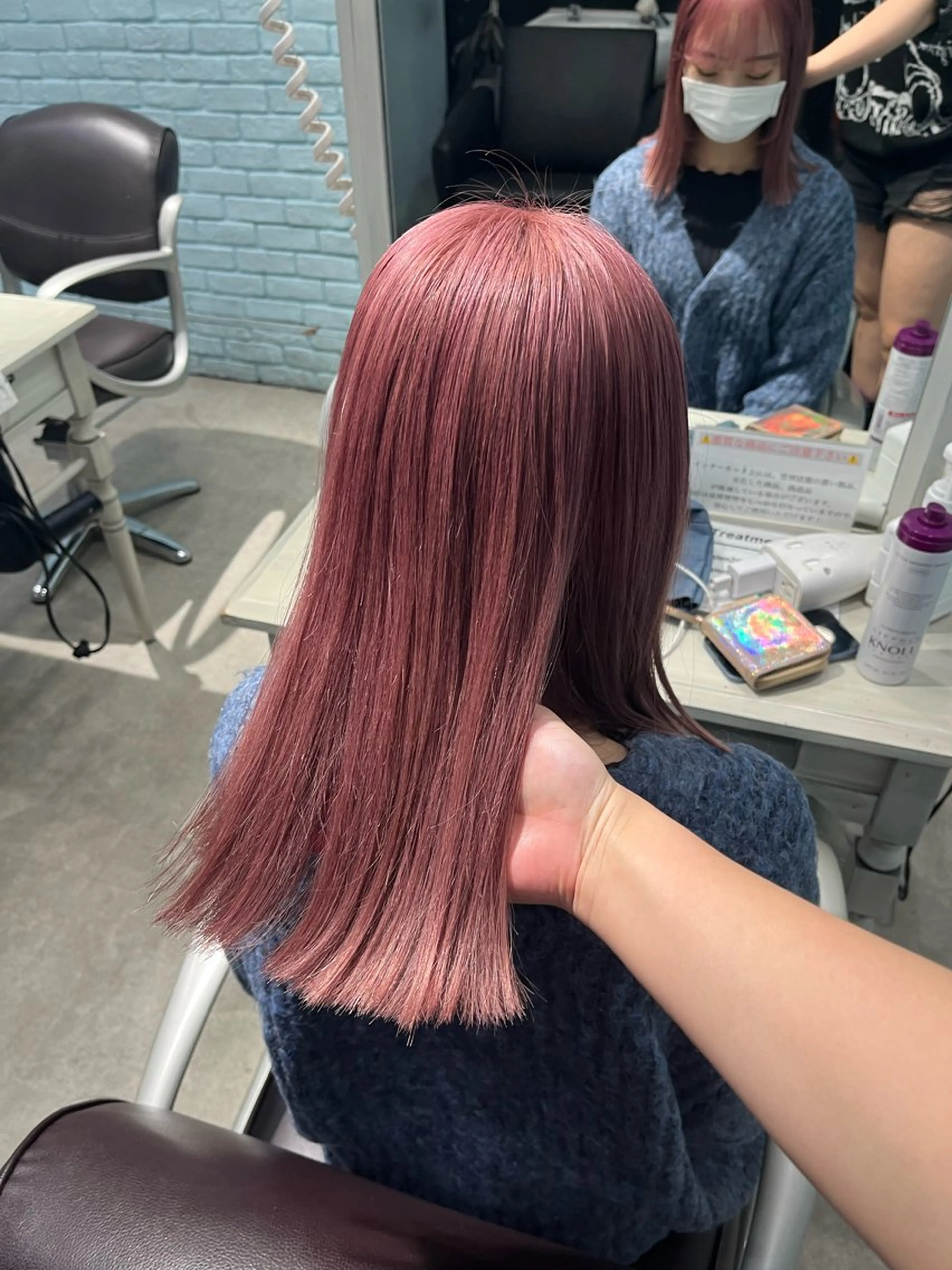 ミディアム カラー ヘアアレンジ ヘアカラー トリートメント ヘアセット 🩶【推しハイトーン 】yuzu🩶のヘアスタイル