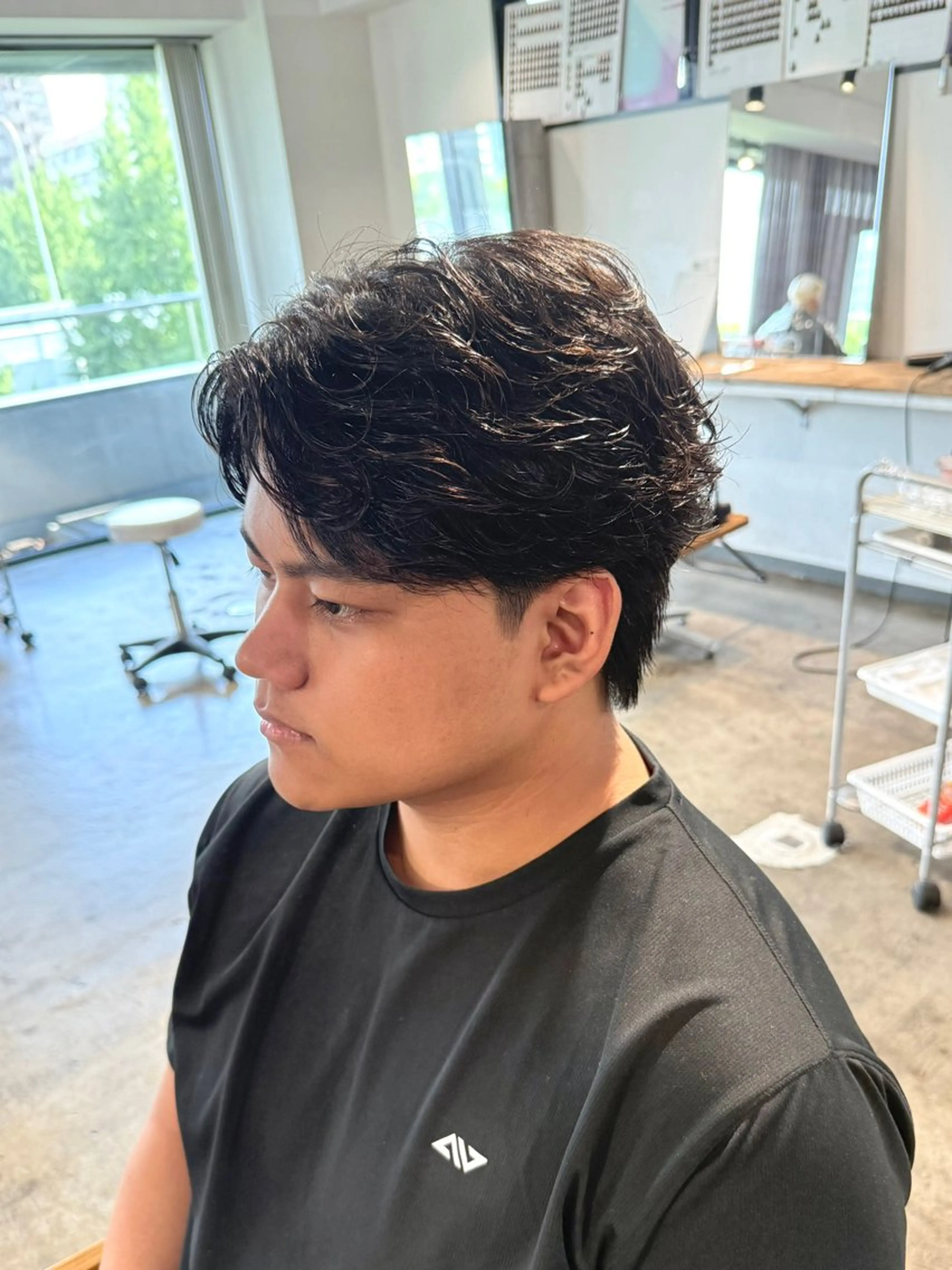 パーマ メンズ フェザーパーマ メンズパーマ カット パーマ トリートメント 骨格補正施術/メンズ 専門美容師/YUYAのヘアスタイル