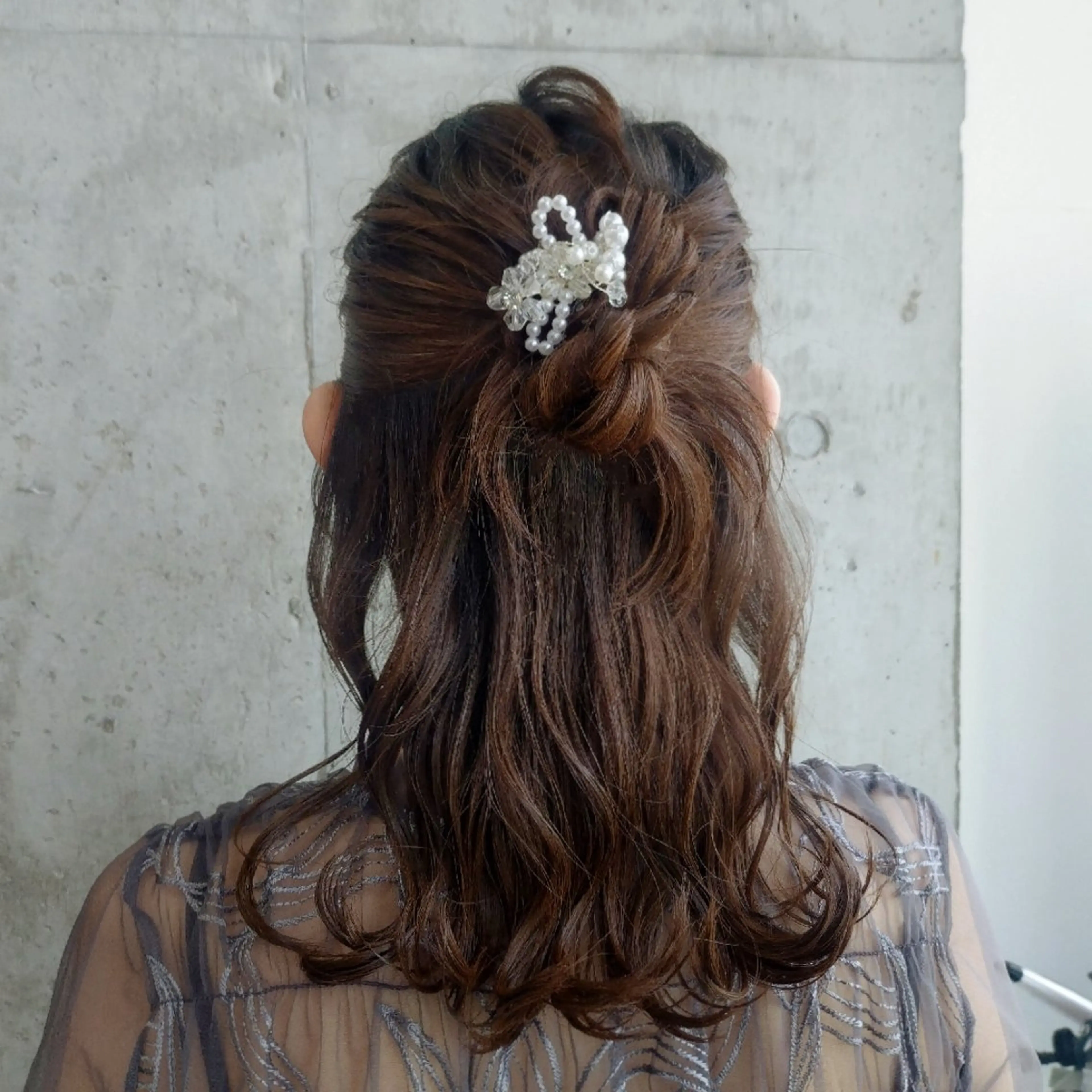 ミディアム ヘアアレンジ ヘアセット ヘアアレンジ/柔らか 艶カラー/AKARIのヘアスタイル