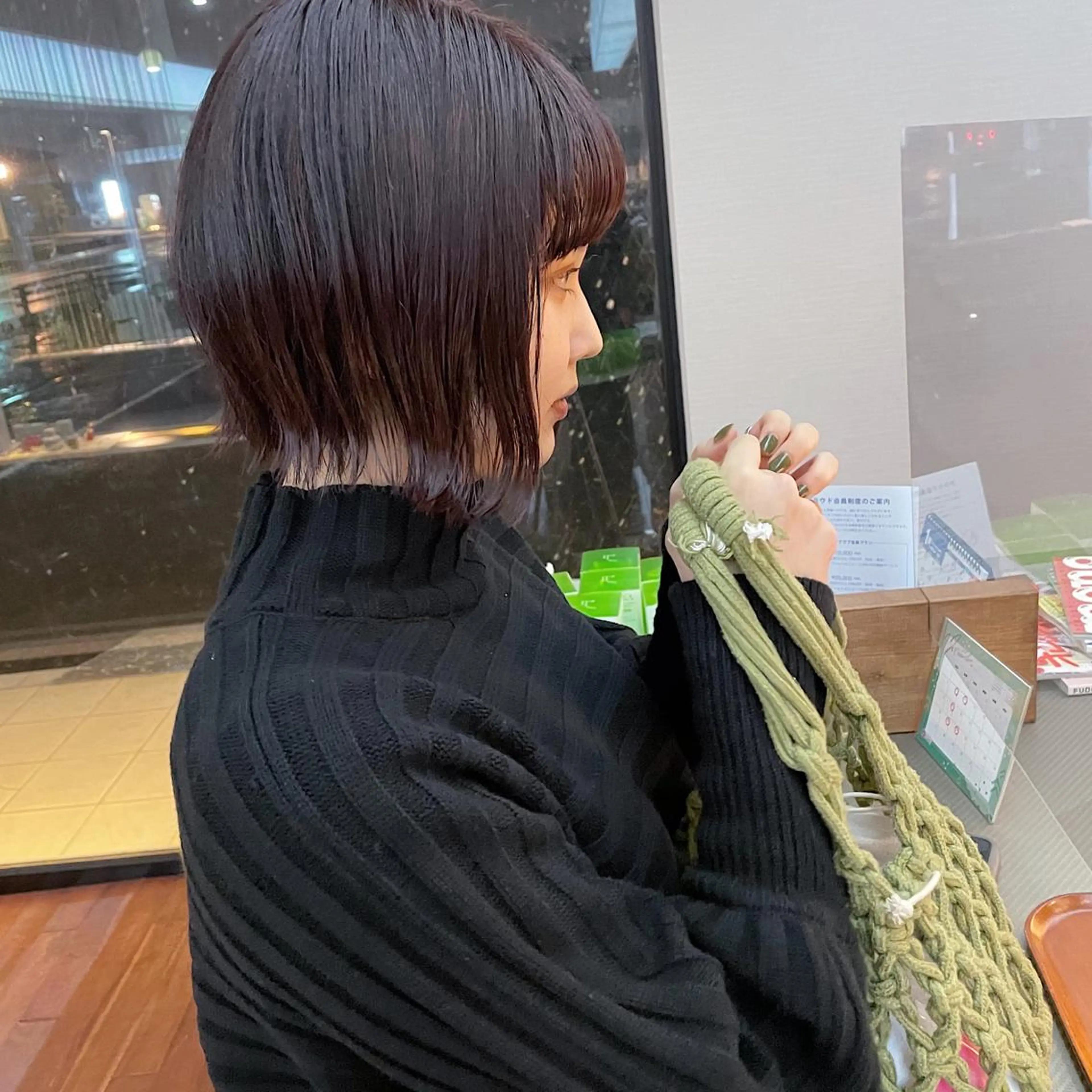 ショート カラー 切りっぱなしボブ ボブ 似合わせカット Kouta/似合わせ /パーマ/カラーのヘアスタイル