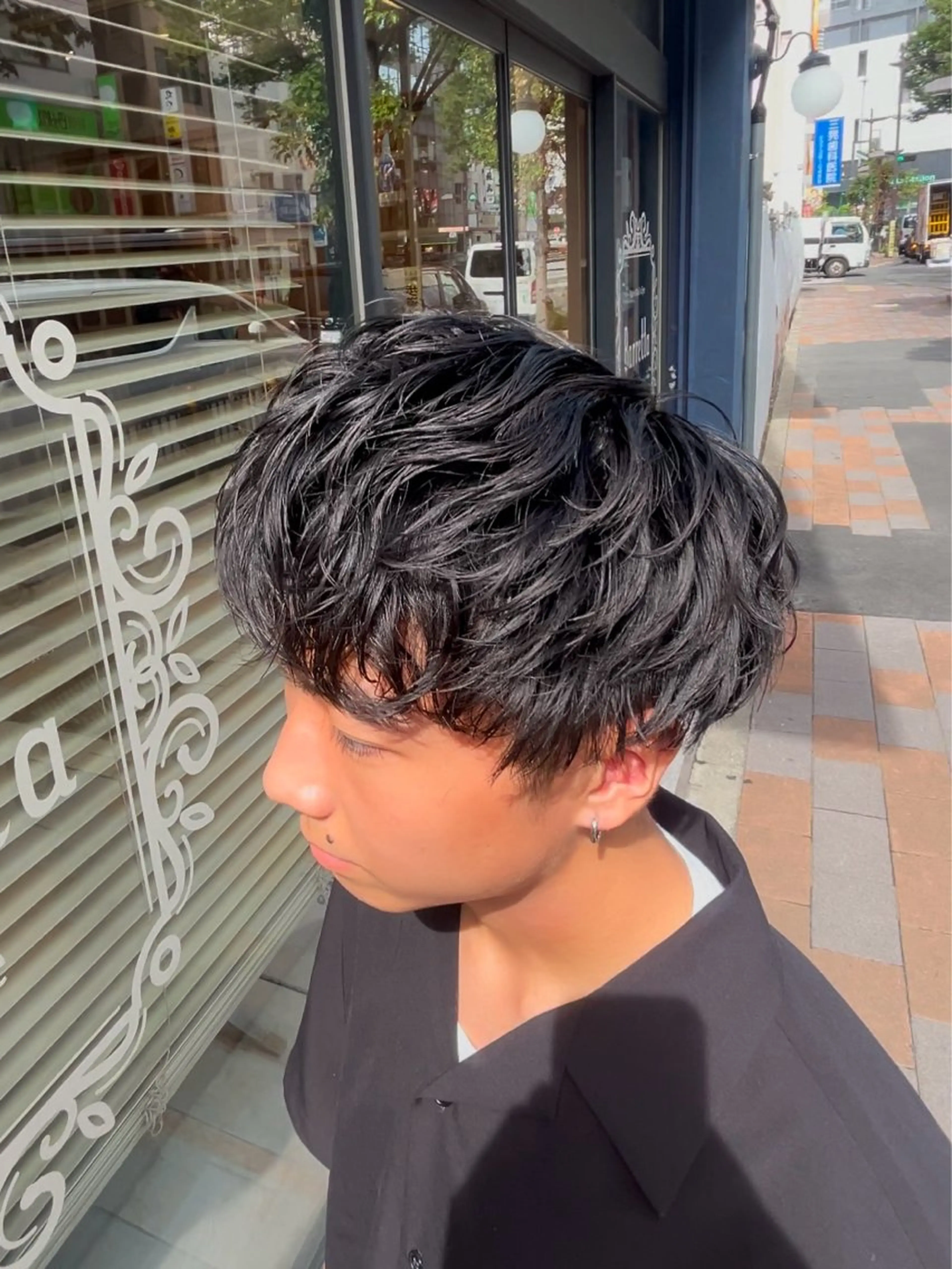 パーマ メンズ カット パーマ ヤシロケンタ メンズ特化のヘアスタイル