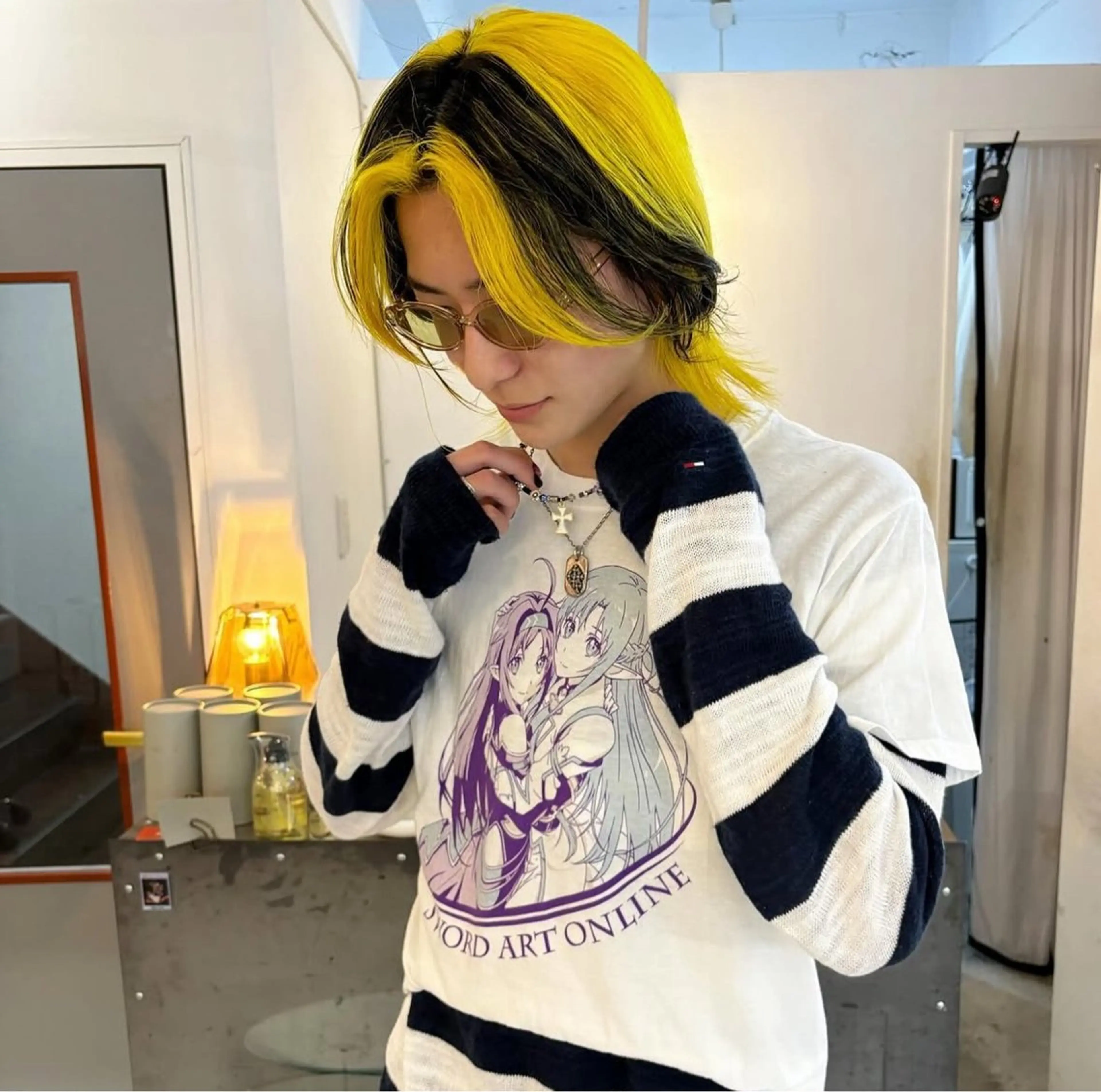 ミディアム メンズ ヘアカラー トリートメント hair salon　丹tan所属・Rena✴︎トレンド ×スタンダードMIXのヘアスタイル