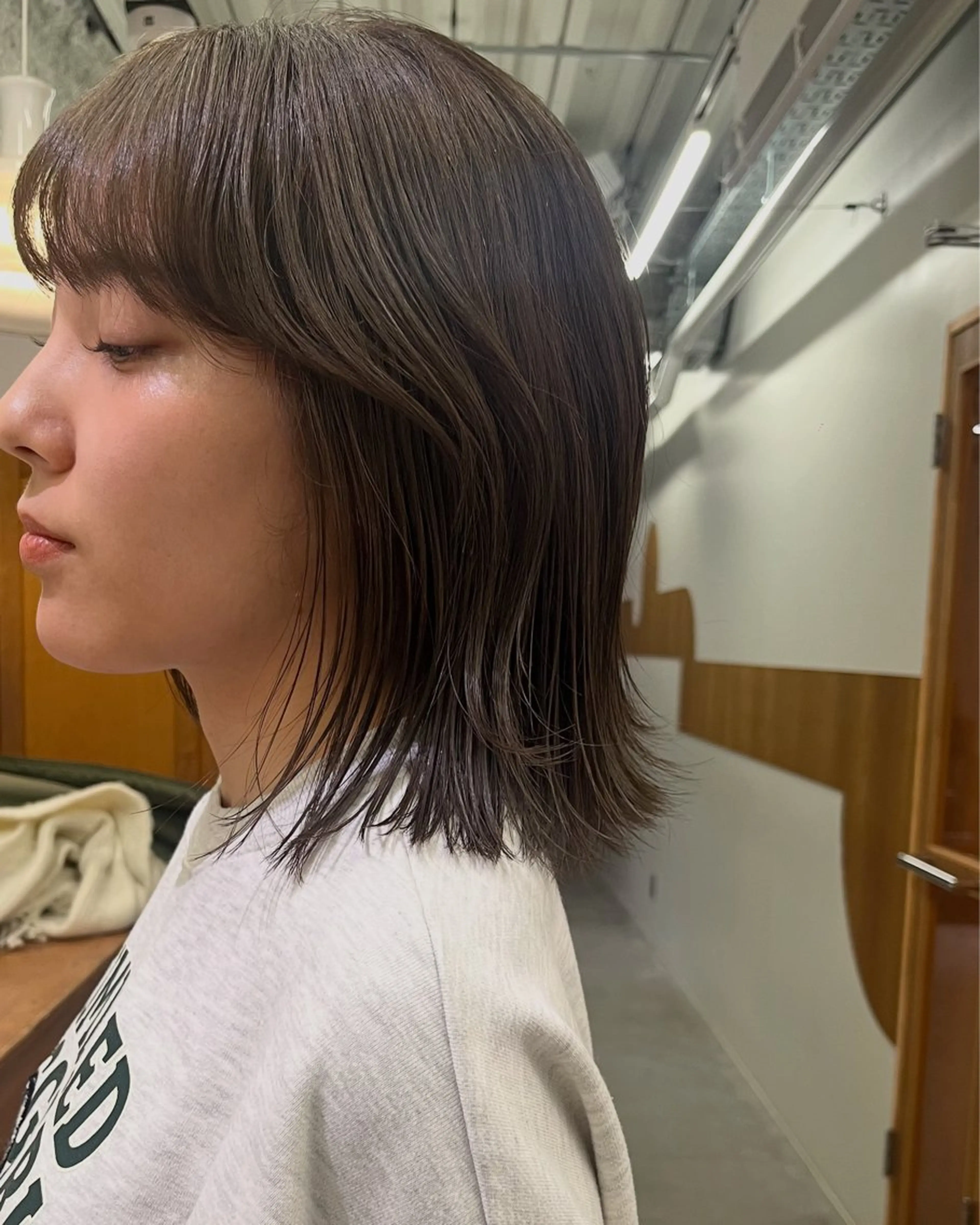 ミディアム ヘアカラー ヘッドスパ 安藤 琢真のヘアスタイル