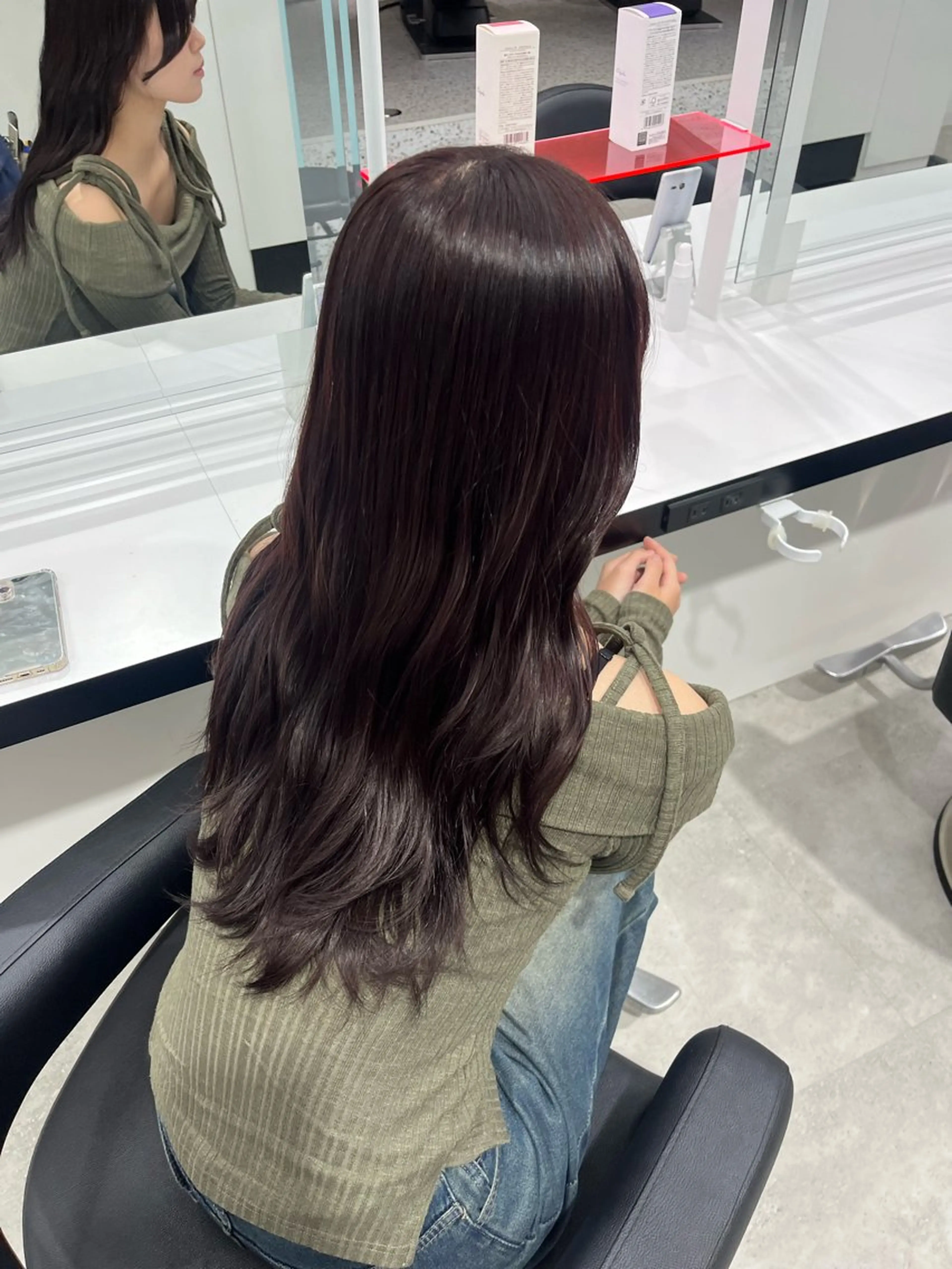 ロング カラー みう/仙台/暖色/ 艶髪/顔周りカット/のヘアスタイル