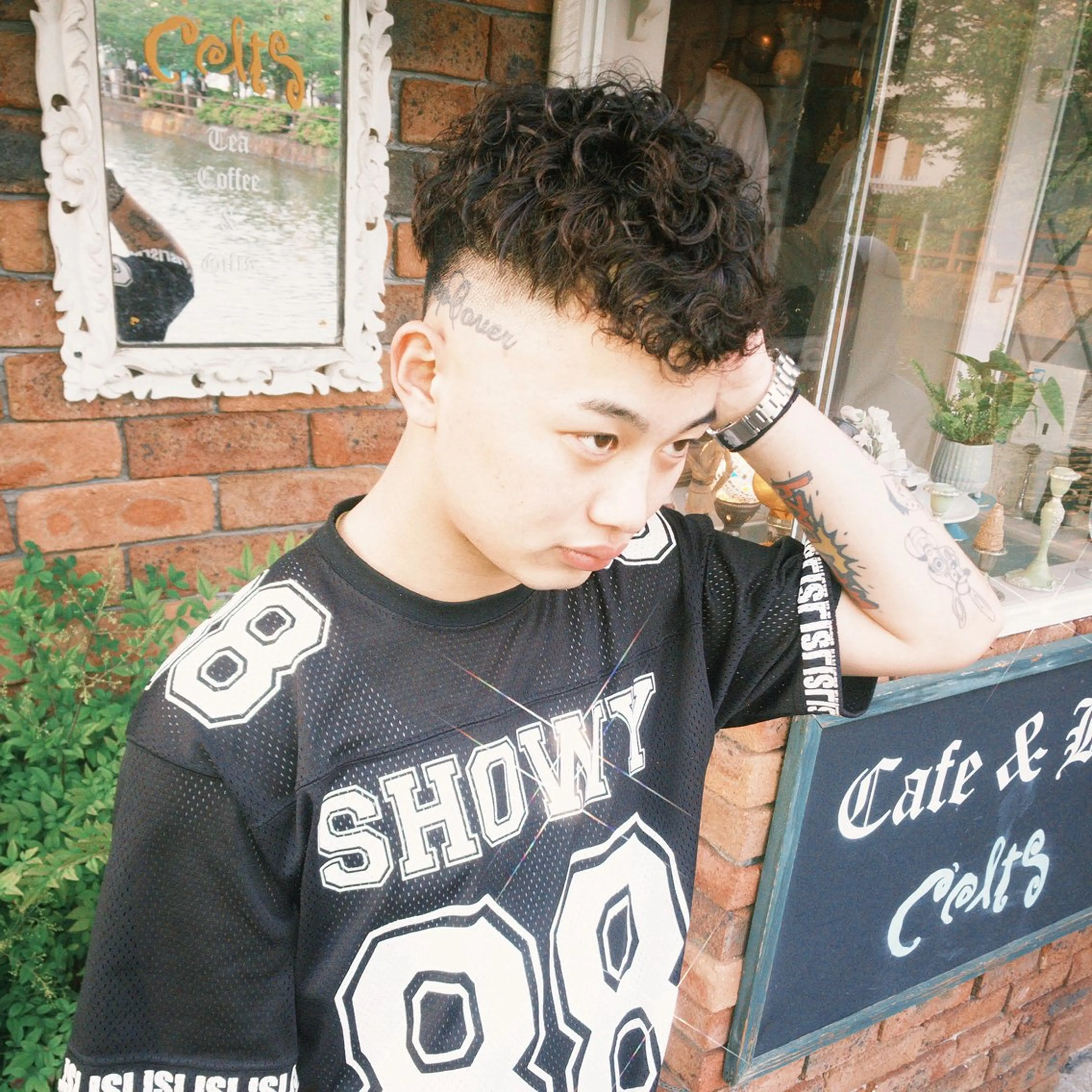 (スキンフェードカット➕パーマ)の写真