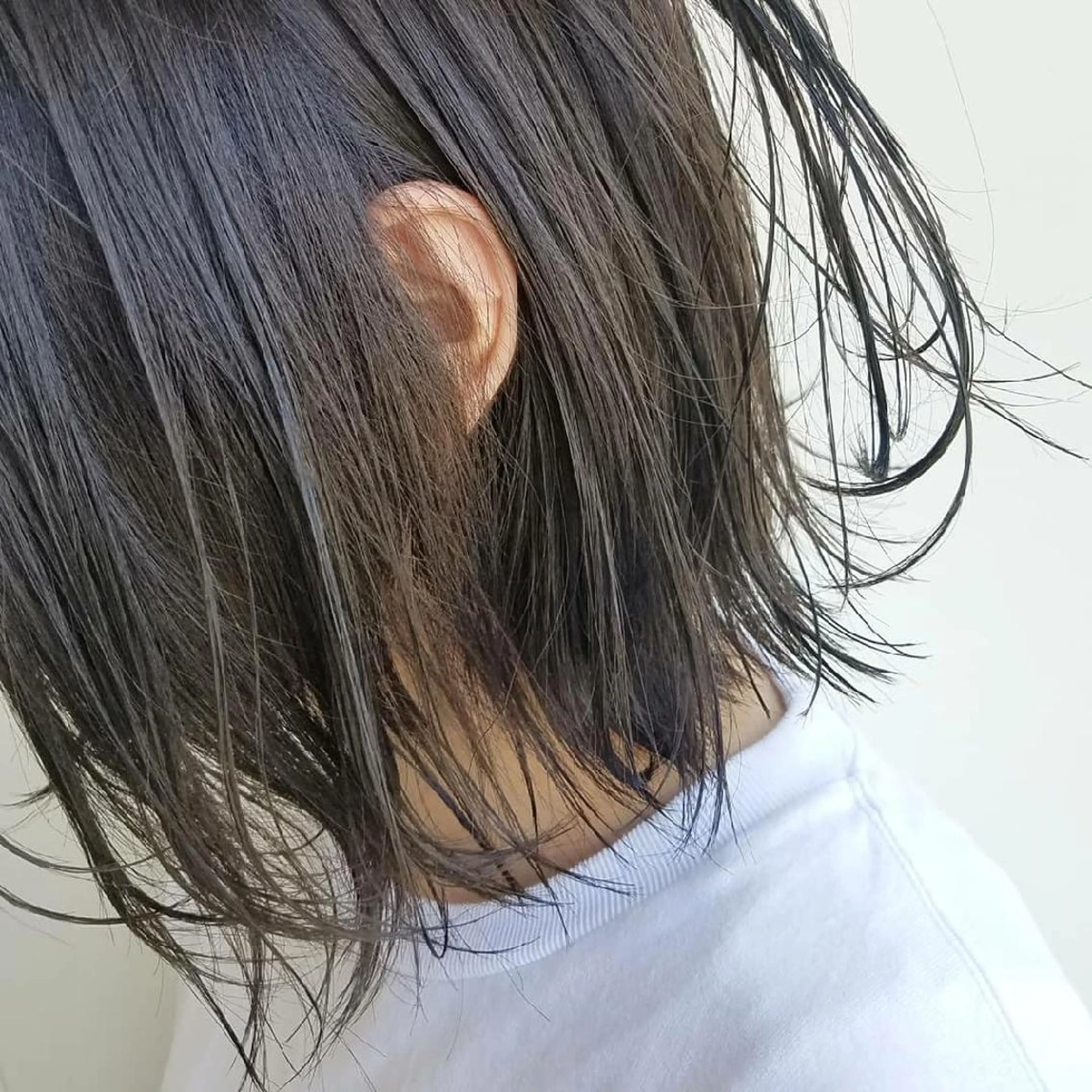 ショート カラー アッシュ ミント iplus✴ まつげ、眉毛、耳つぼのマツエク・マツパデザイン