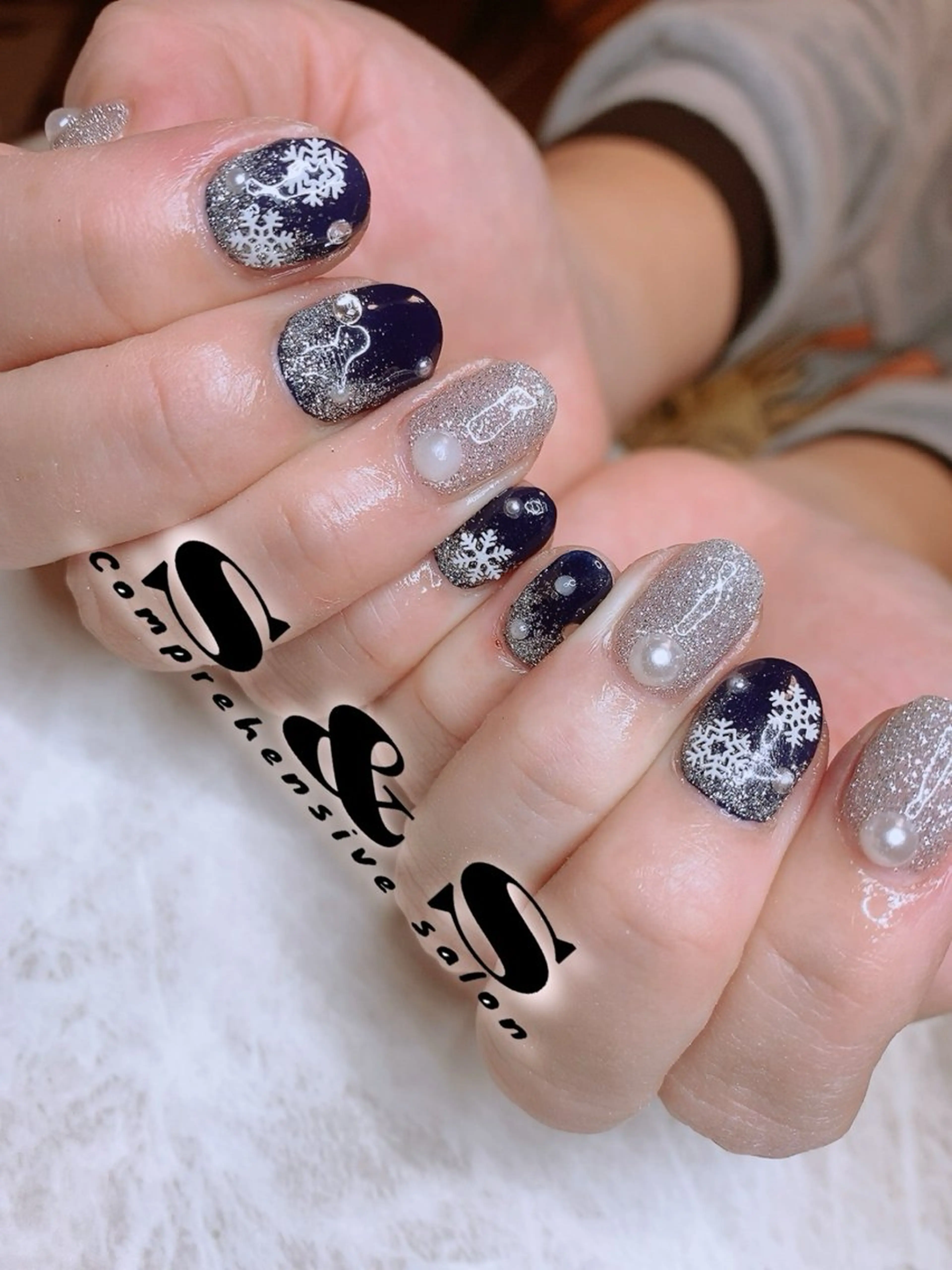 ネイル 長さ出し メンズネイル 持ち込み スカルプネイル S&S 村田小百合のネイルデザイン