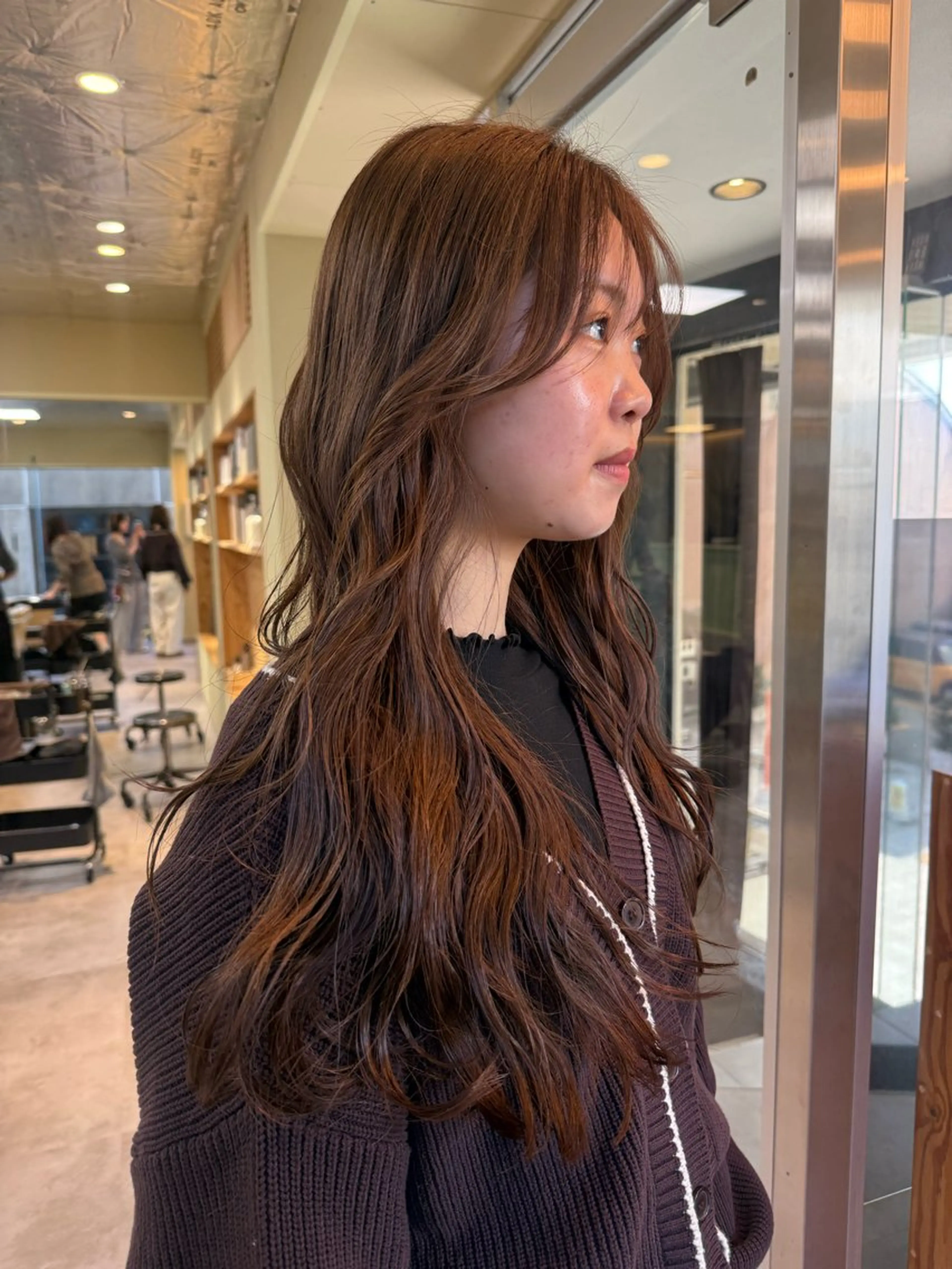 セミロング カラー カット ヘアカラー トリートメント 伶風/ボブ/ ハッシュカットのヘアスタイル