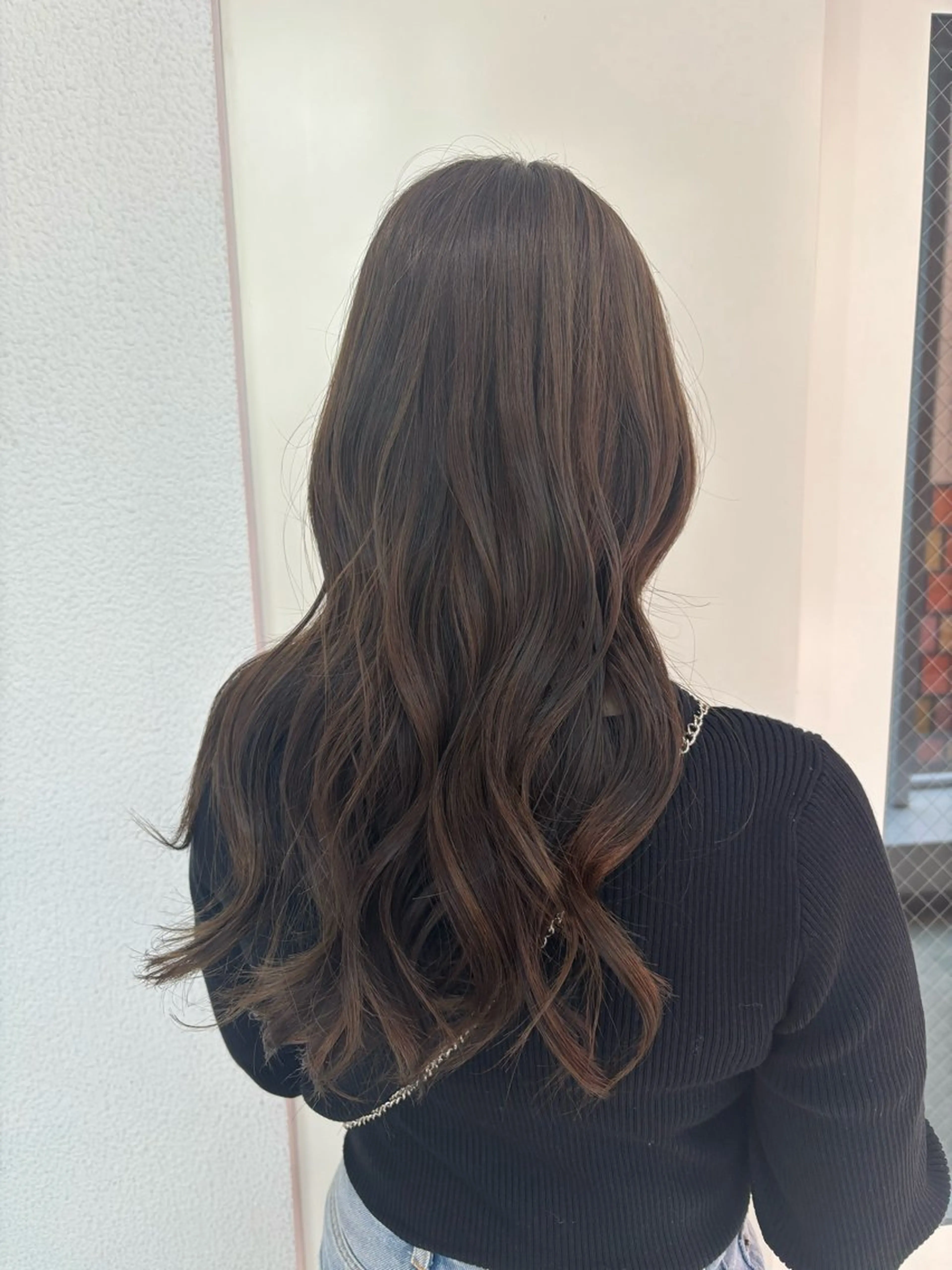 ロング カラー ブラウンカラー ココアブラウン 七井 香奈 (なないかな)のヘアスタイル