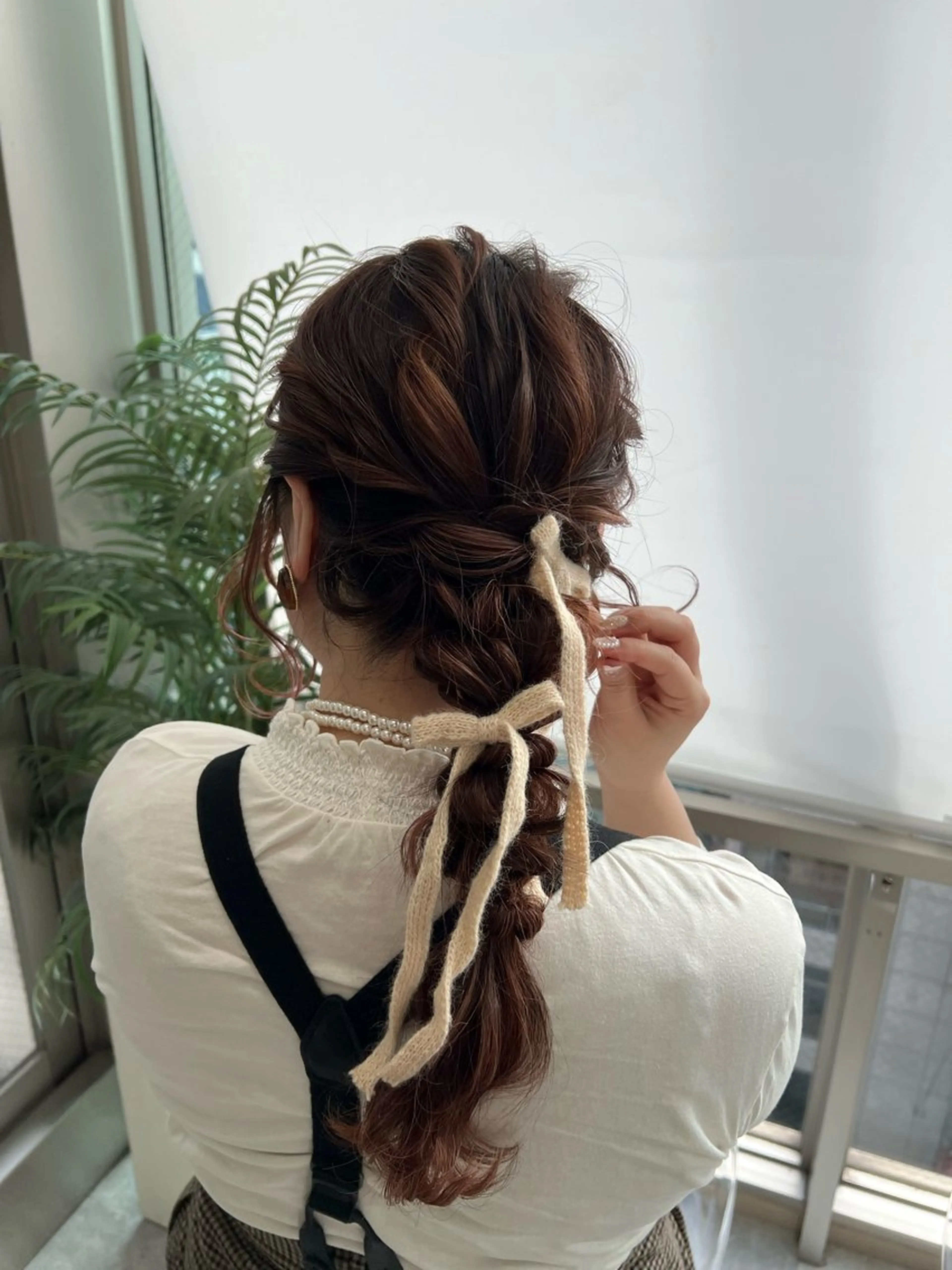 セミロング カラー ヘアアレンジ ✨カチモリ✨レイヤー 韓国ヘア🇰🇷ゆいのヘアスタイル