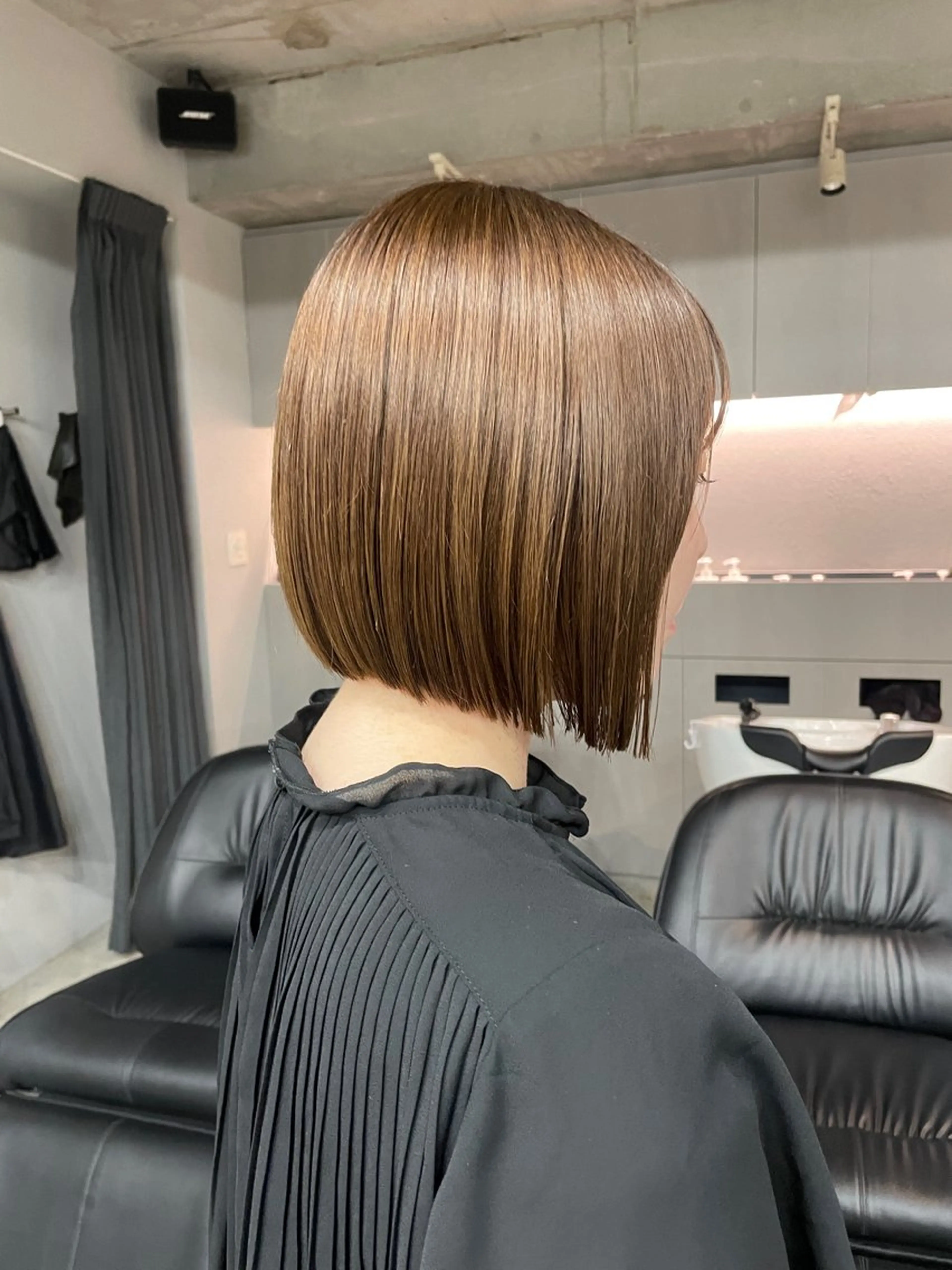 ミディアム カラー カット ヘアカラー トリートメント 表参道/髪質改善・ 透明感 colorのヘアスタイル