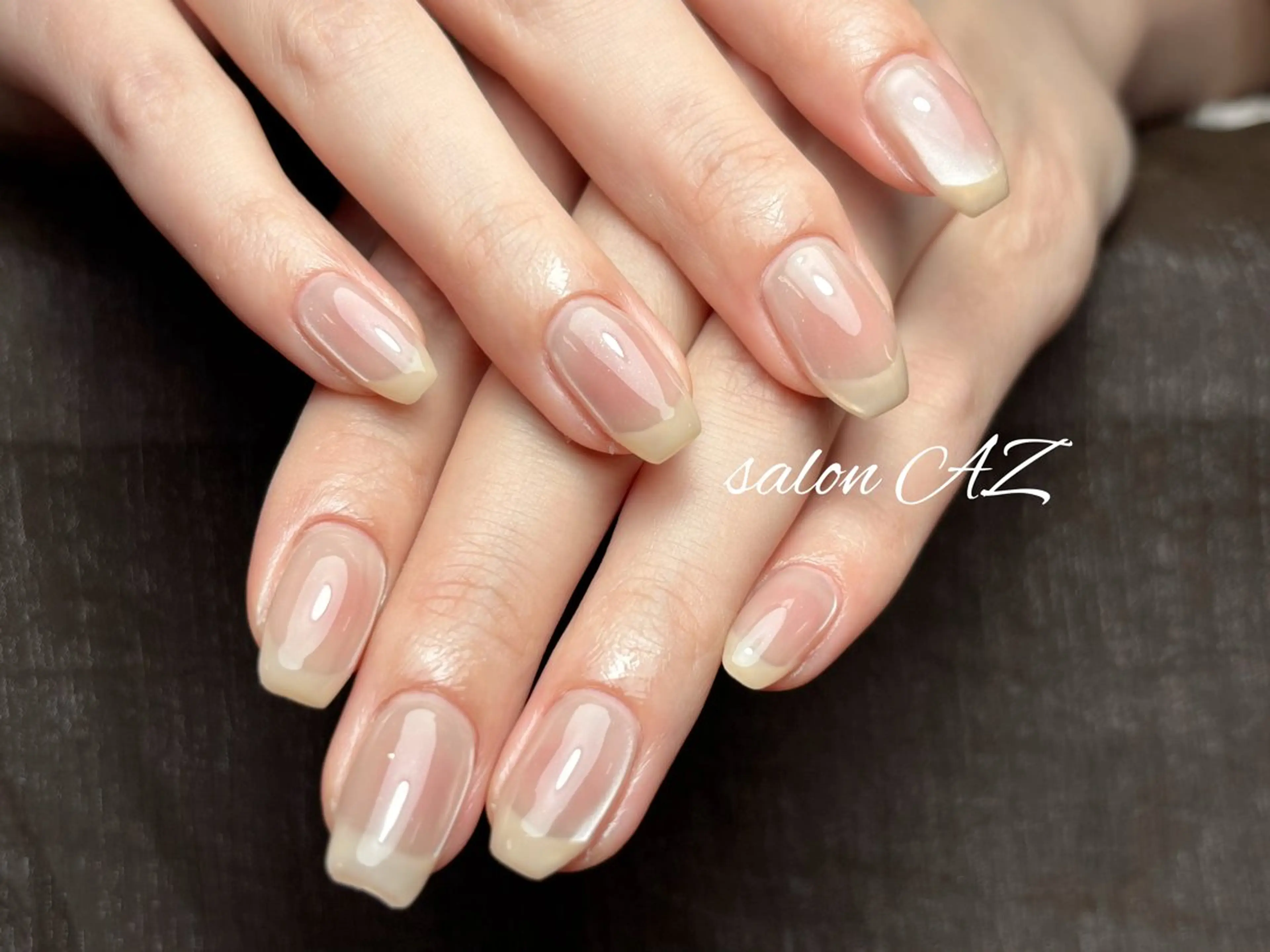 ネイル アートネイル 長さ出し フットネイル フレンチネイル ジェルネイル ハンドネイル salon AZのネイルデザイン