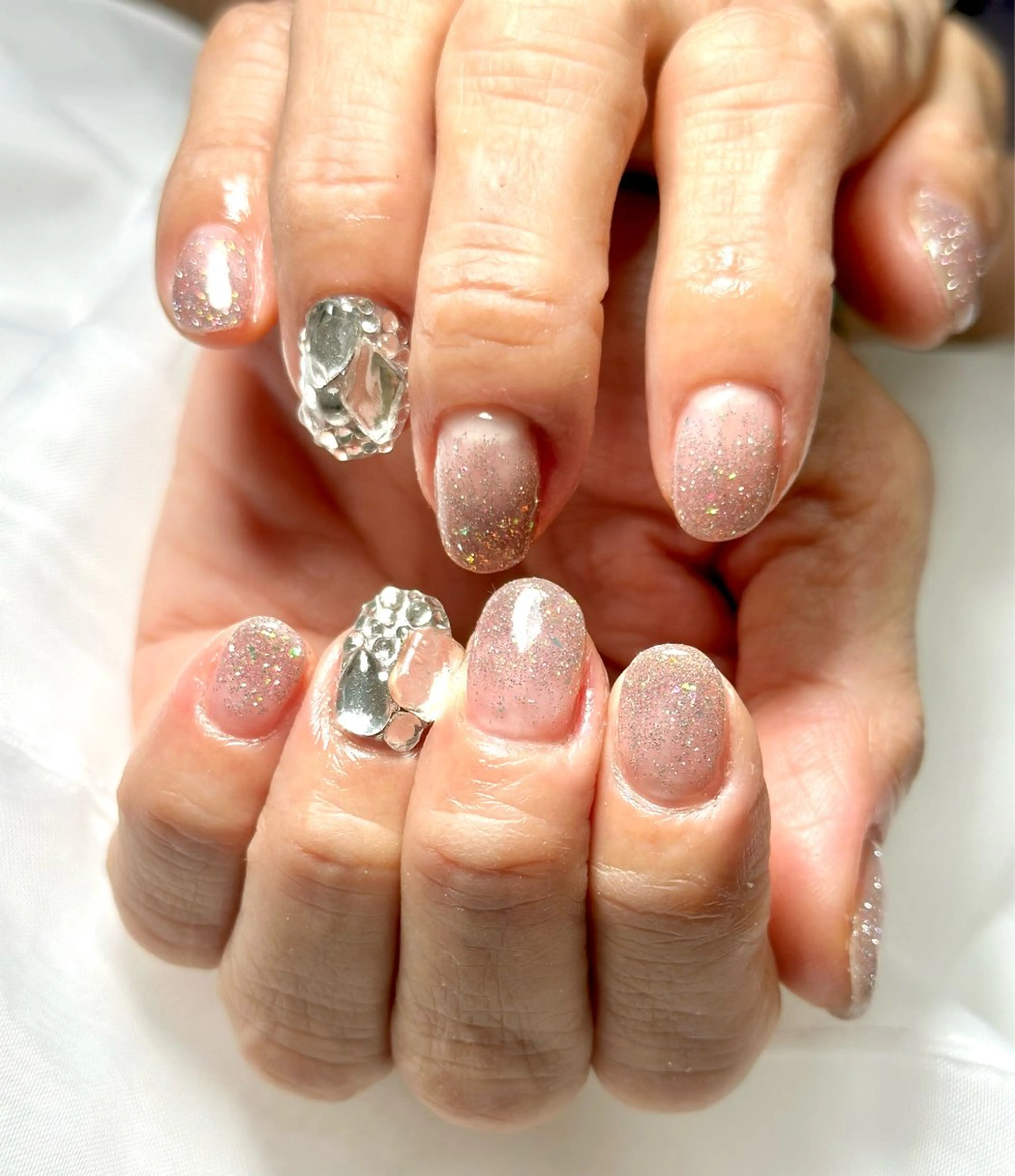 ネイル フラッシュネイル キラキラネイル 韓国ネイル bibiwoo Ayakoのネイルデザイン