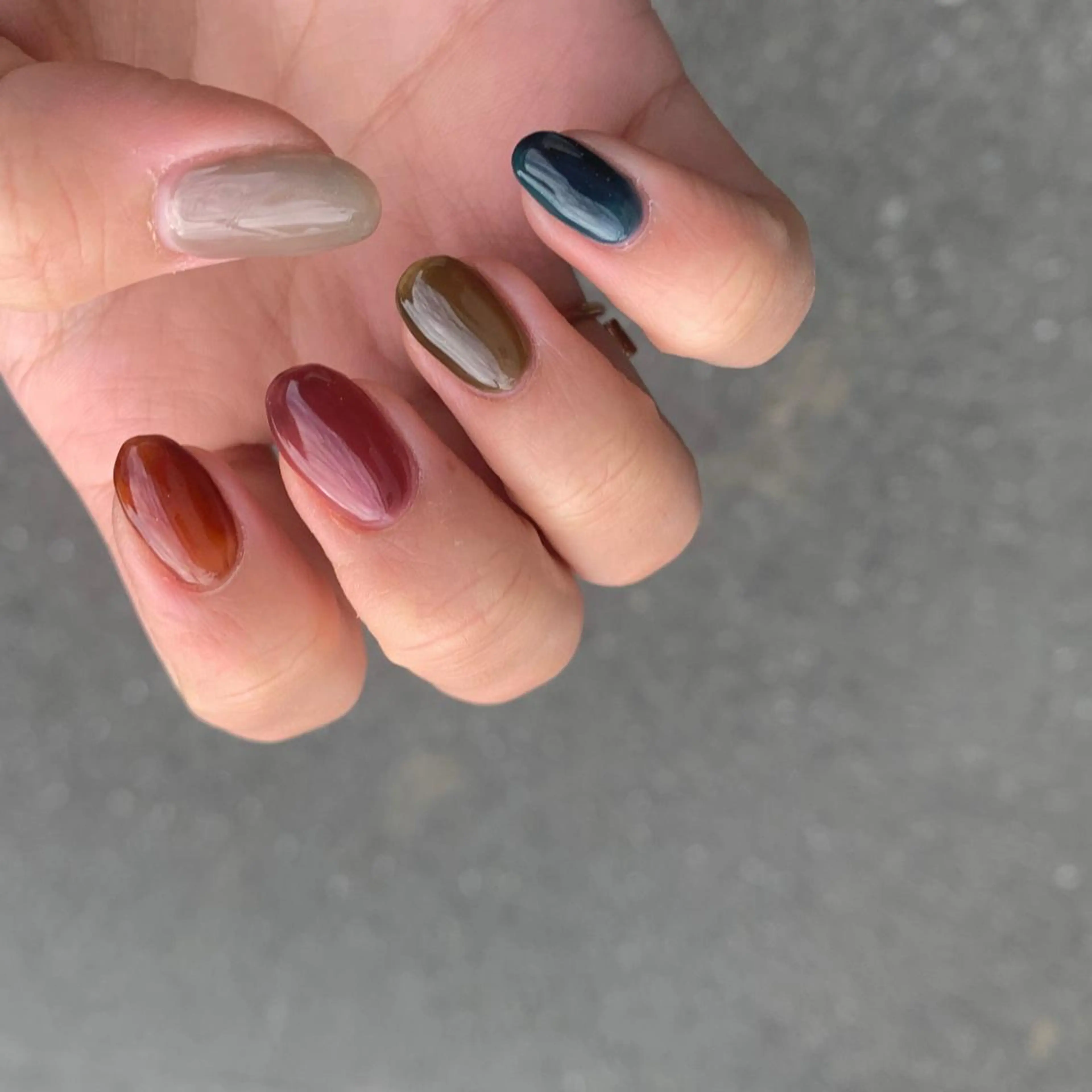 ネイル ワンカラーネイル 鈴木 まゆのネイルデザイン