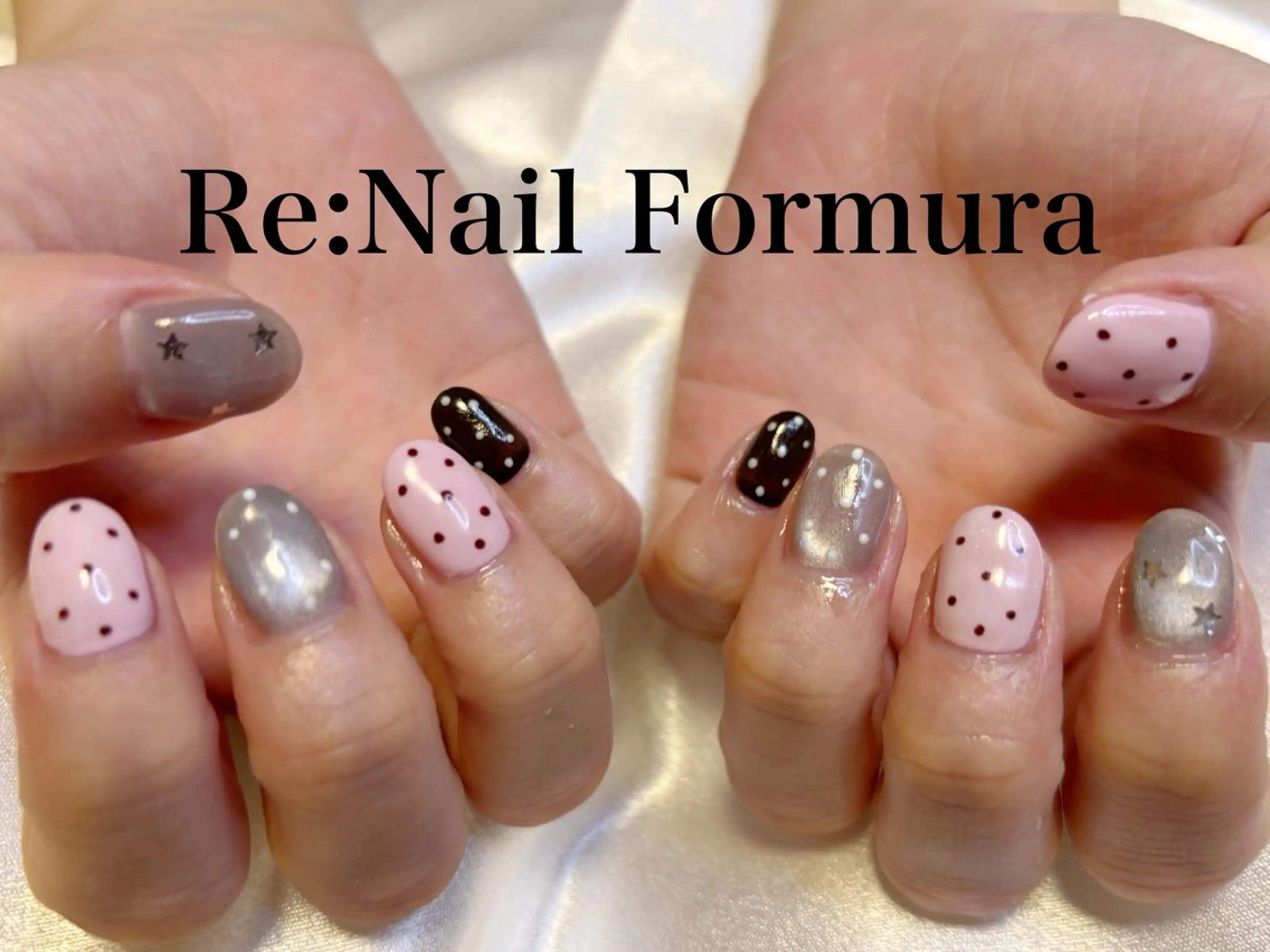 ミディアム ハンドネイル Re:Nail Formula所属・kido chieのネイルデザイン