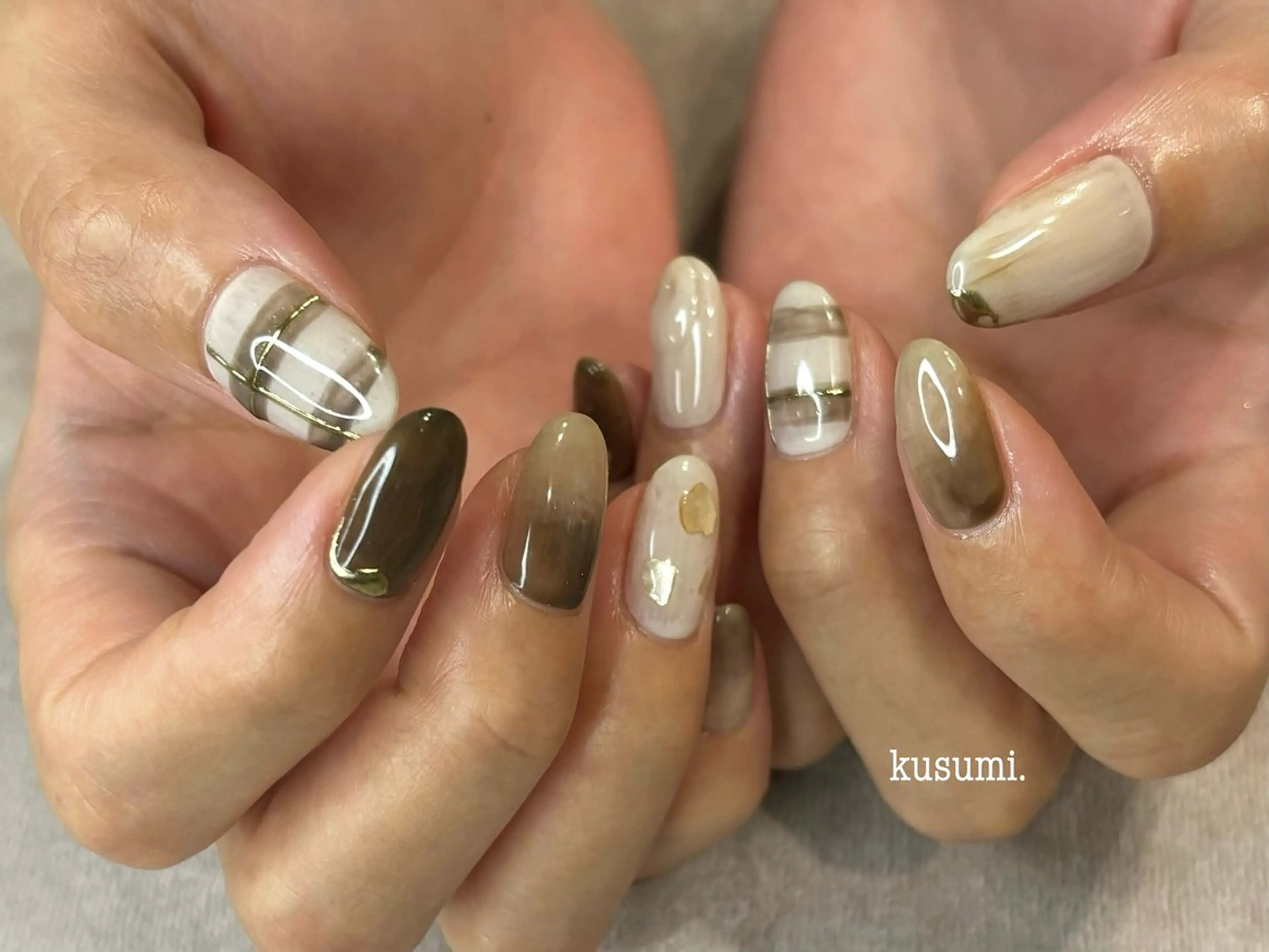 ネイル メンズネイル ニュアンスネイル ハンドネイル kusumi.所属・kusumi. tatsuyaのネイルデザイン