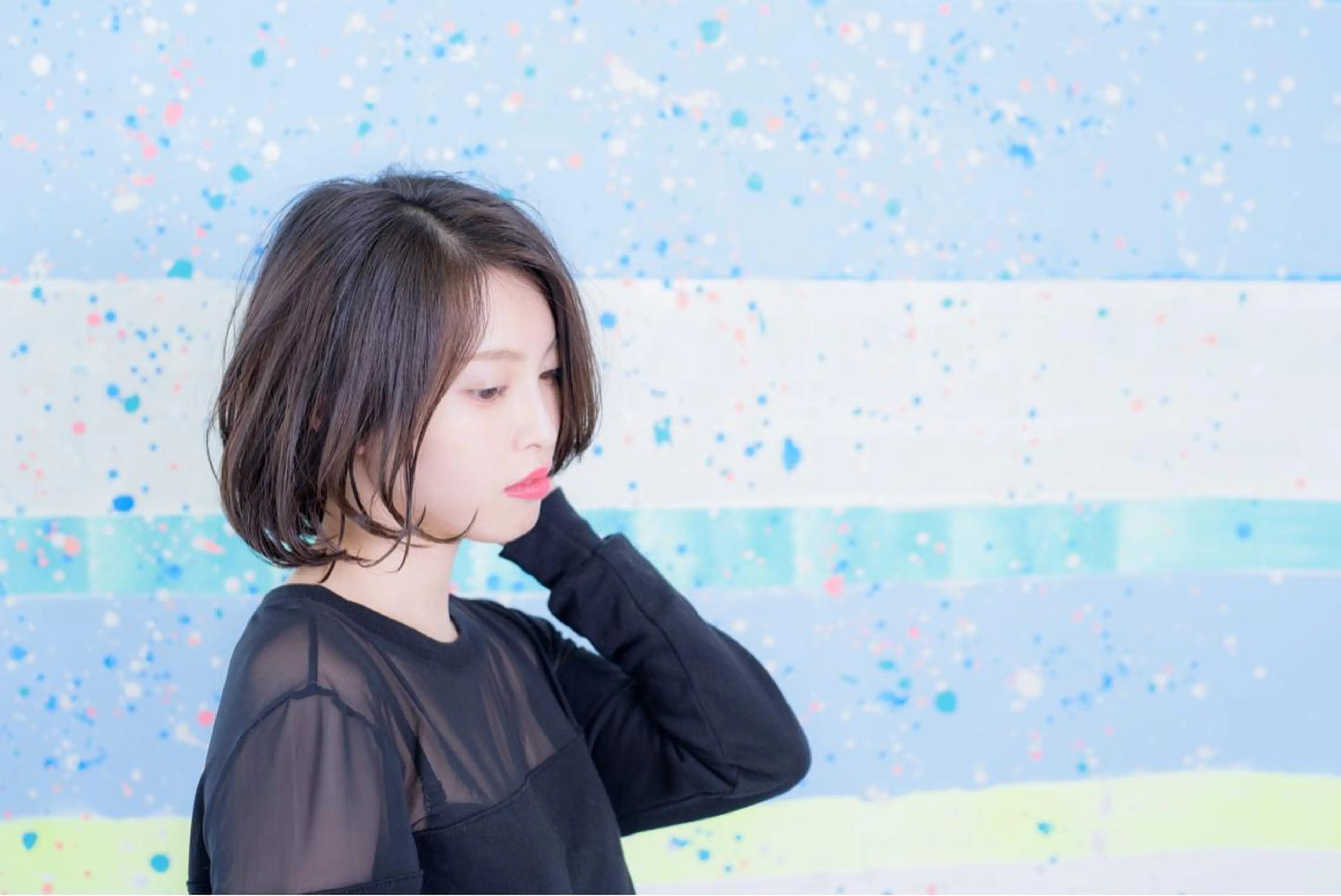 ミディアム パーマ ミディアムパーマ 脱白髪染め特化GBG 自由が丘所属・【白髪ぼかし 専門GBG】自由が丘のヘアスタイル