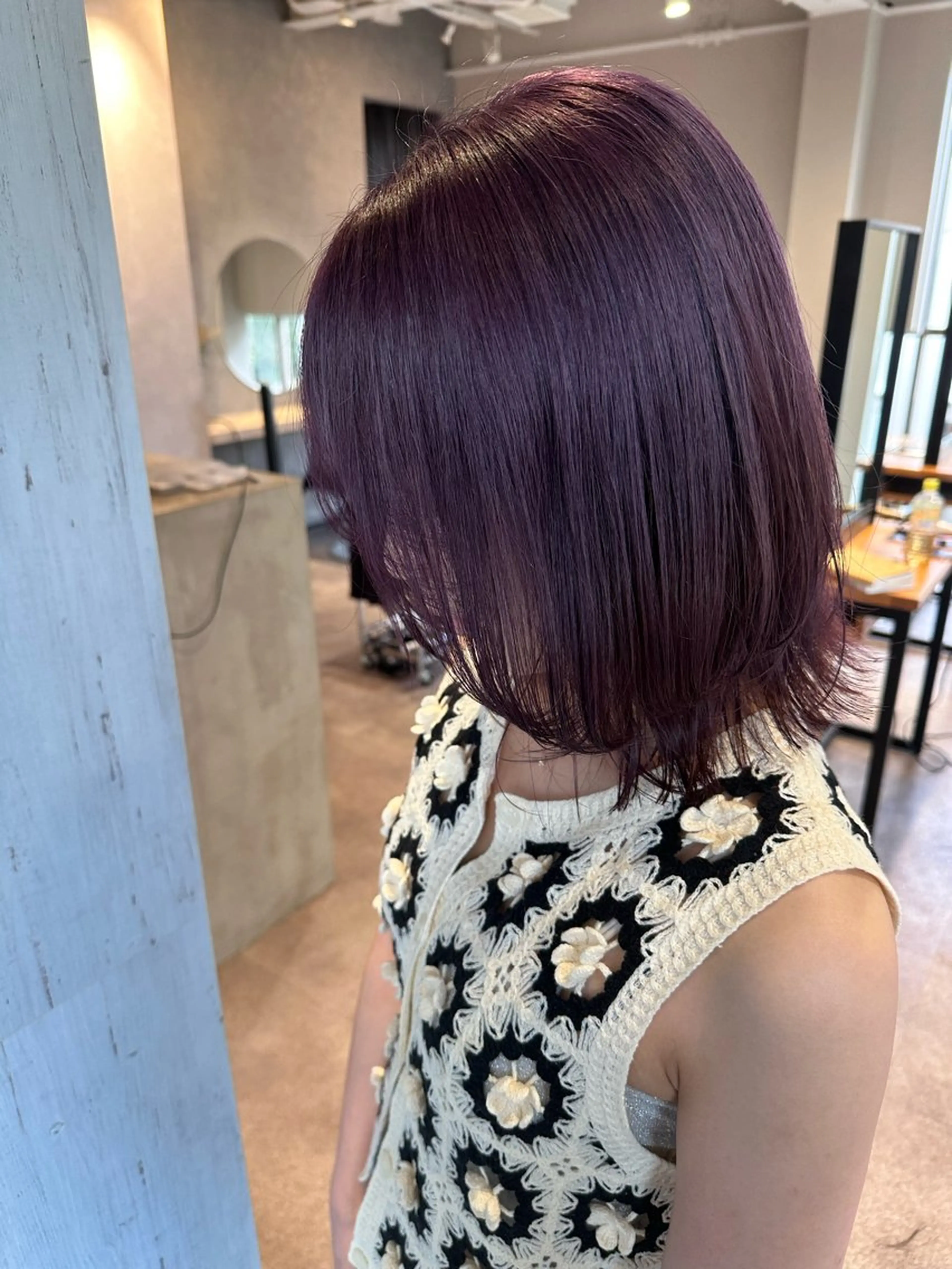 ミディアム カラー ヘアカラー 韓国風/オシャレ /縮毛矯正/滝口琴未のヘアスタイル