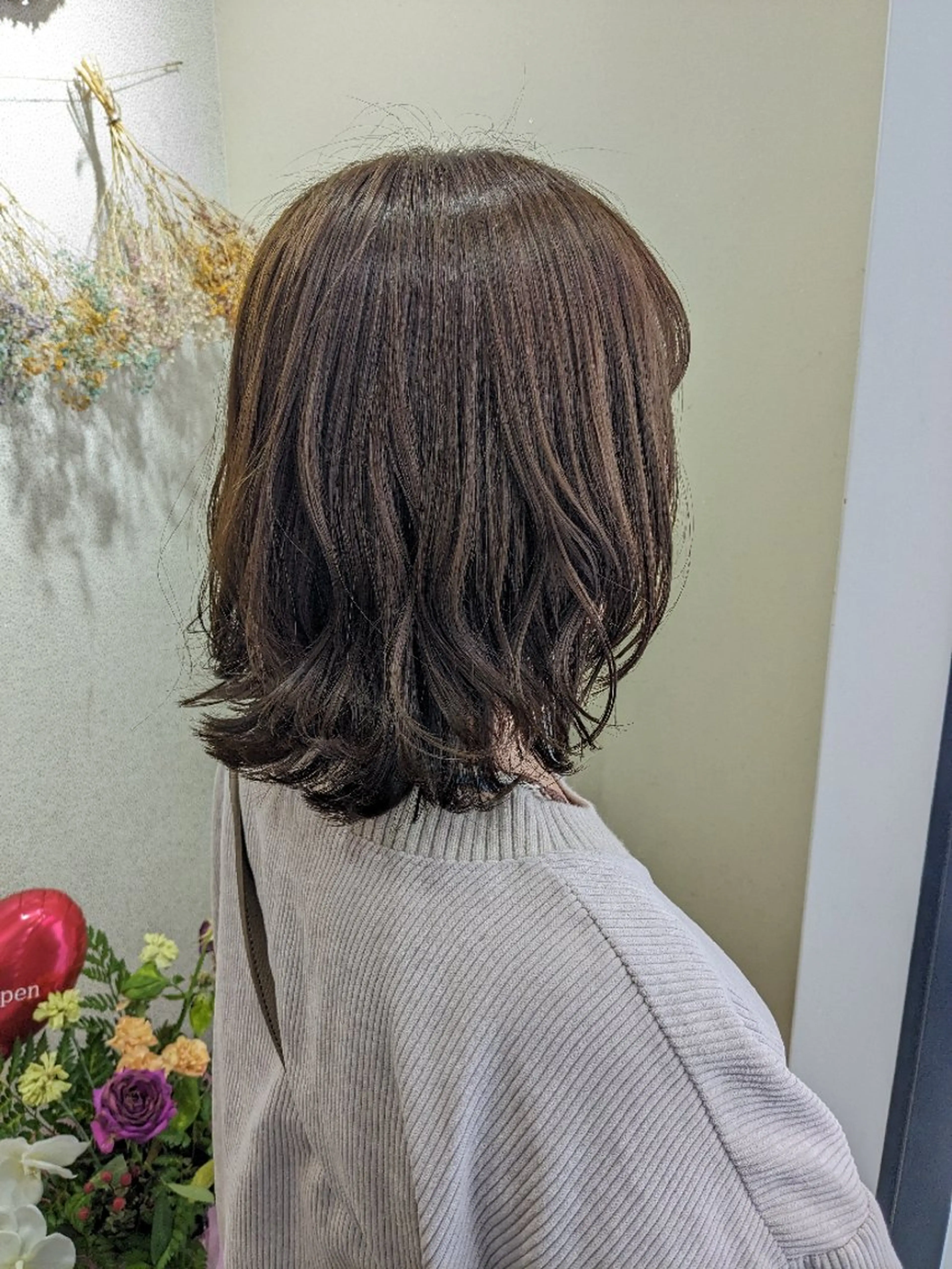 カラー ミディアム アッシュ ベージュカラー ヘアセット bright所属・miku ヘアセット/着付けのヘアスタイル