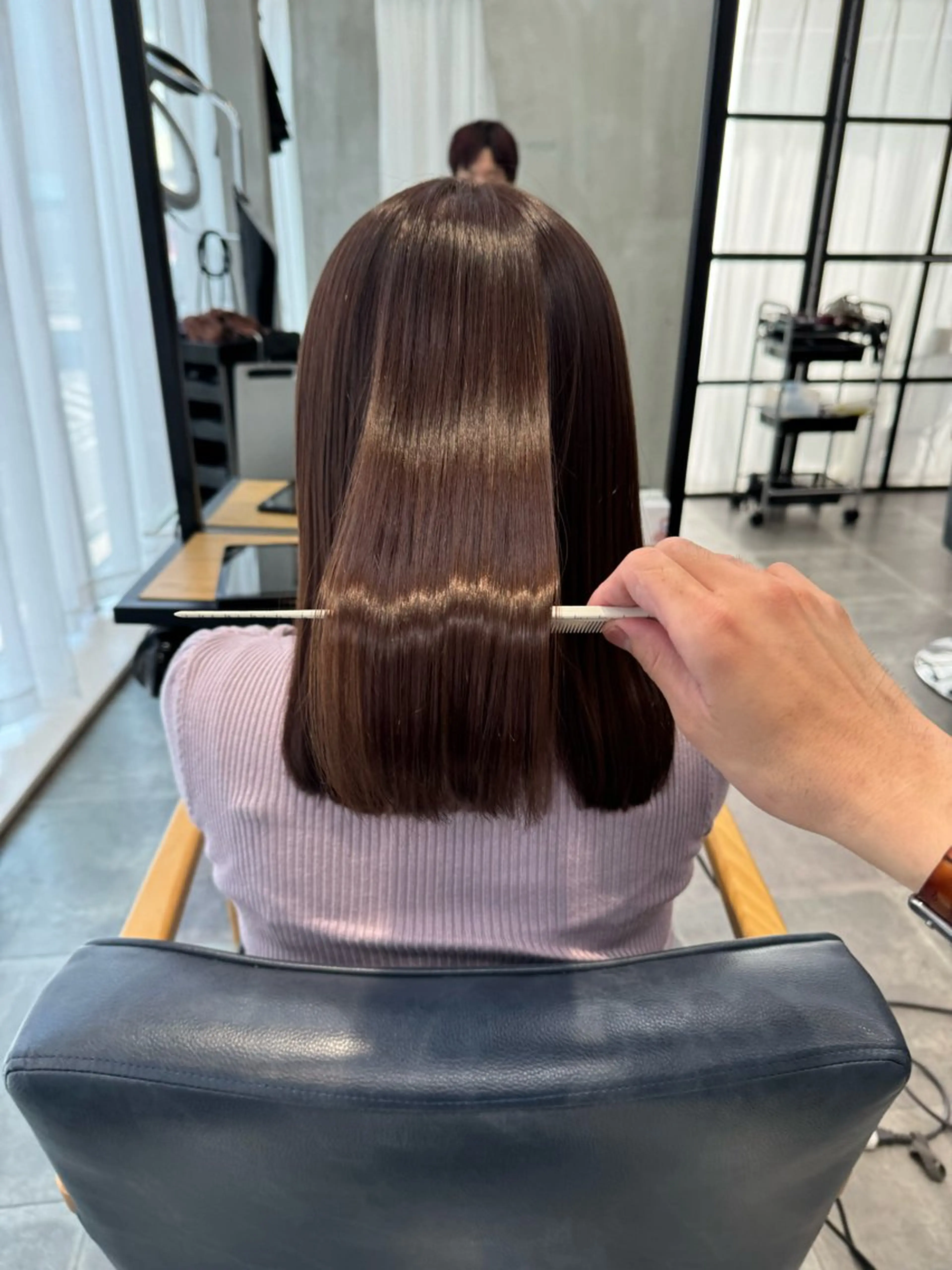 ミディアム カラー カット ヘアカラー トリートメント 梅田モードカラー特化 💖koichiroのヘアスタイル