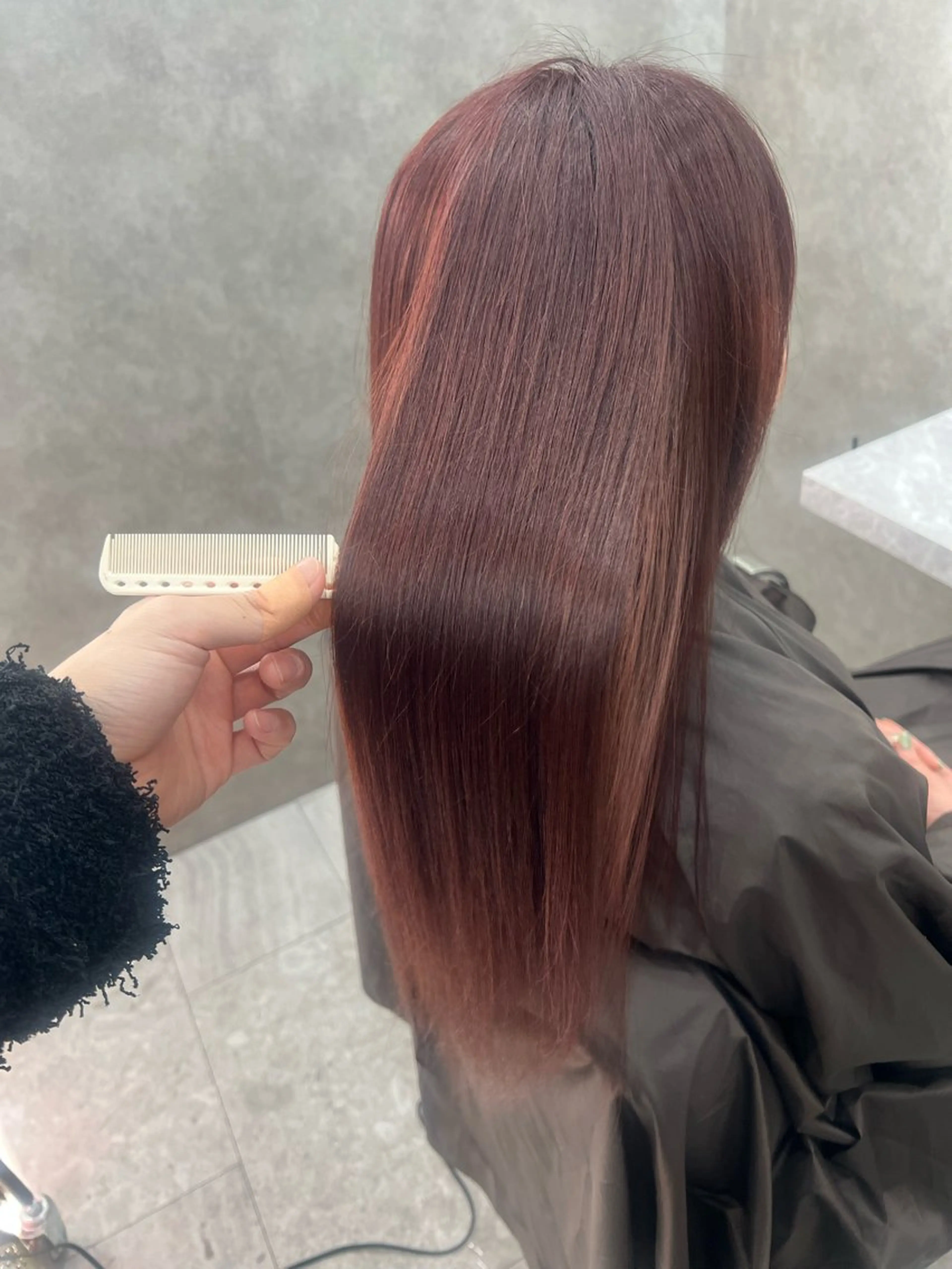 ロング カラー 髪質改善 トリートメント カット ヘアカラー トリートメント 小顔カット/髪質改善 /  店長 河井雄貴のヘアスタイル