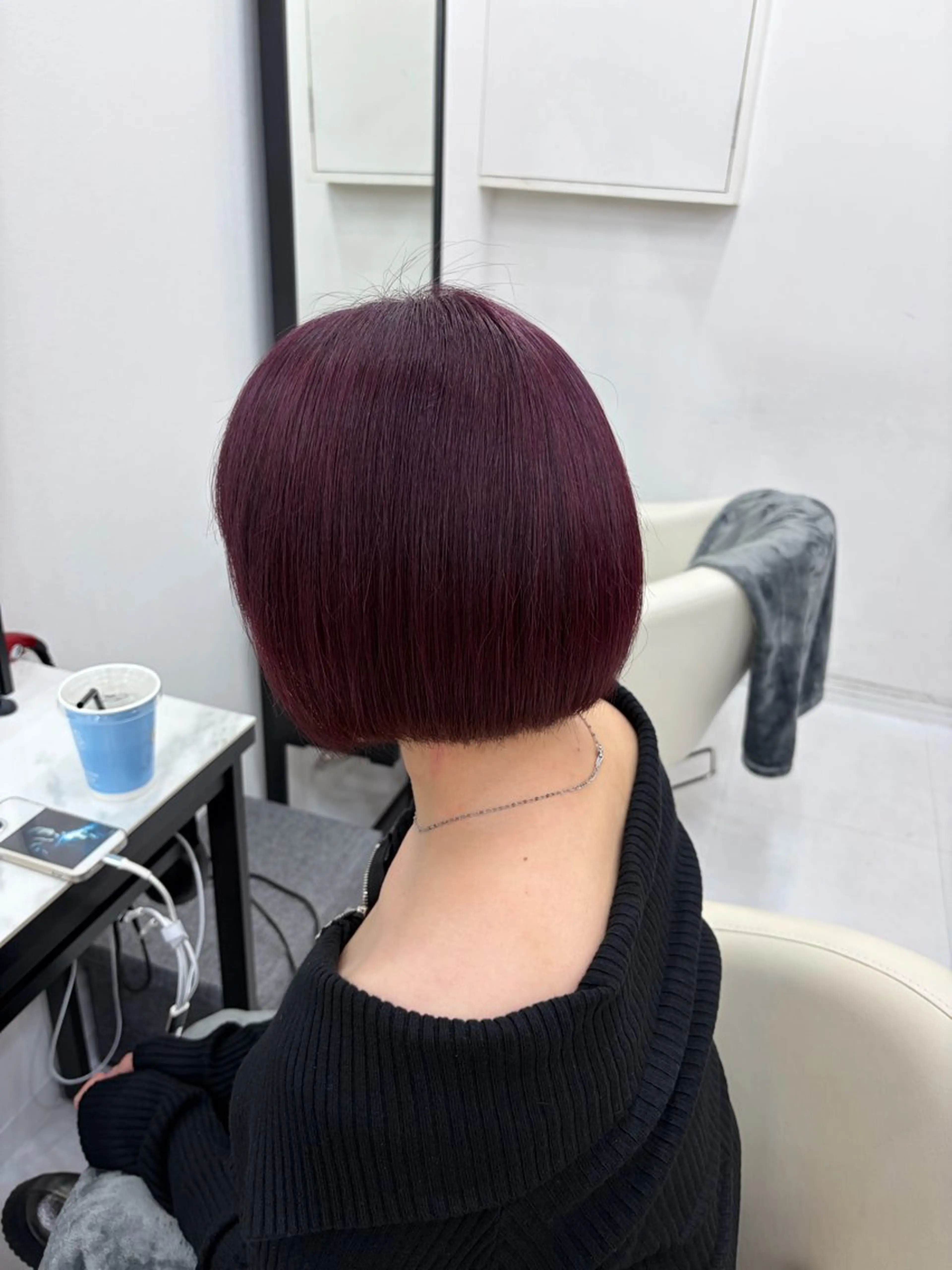 ショート ヘアカラー wistell新宿所属・出口 千乃のヘアスタイル