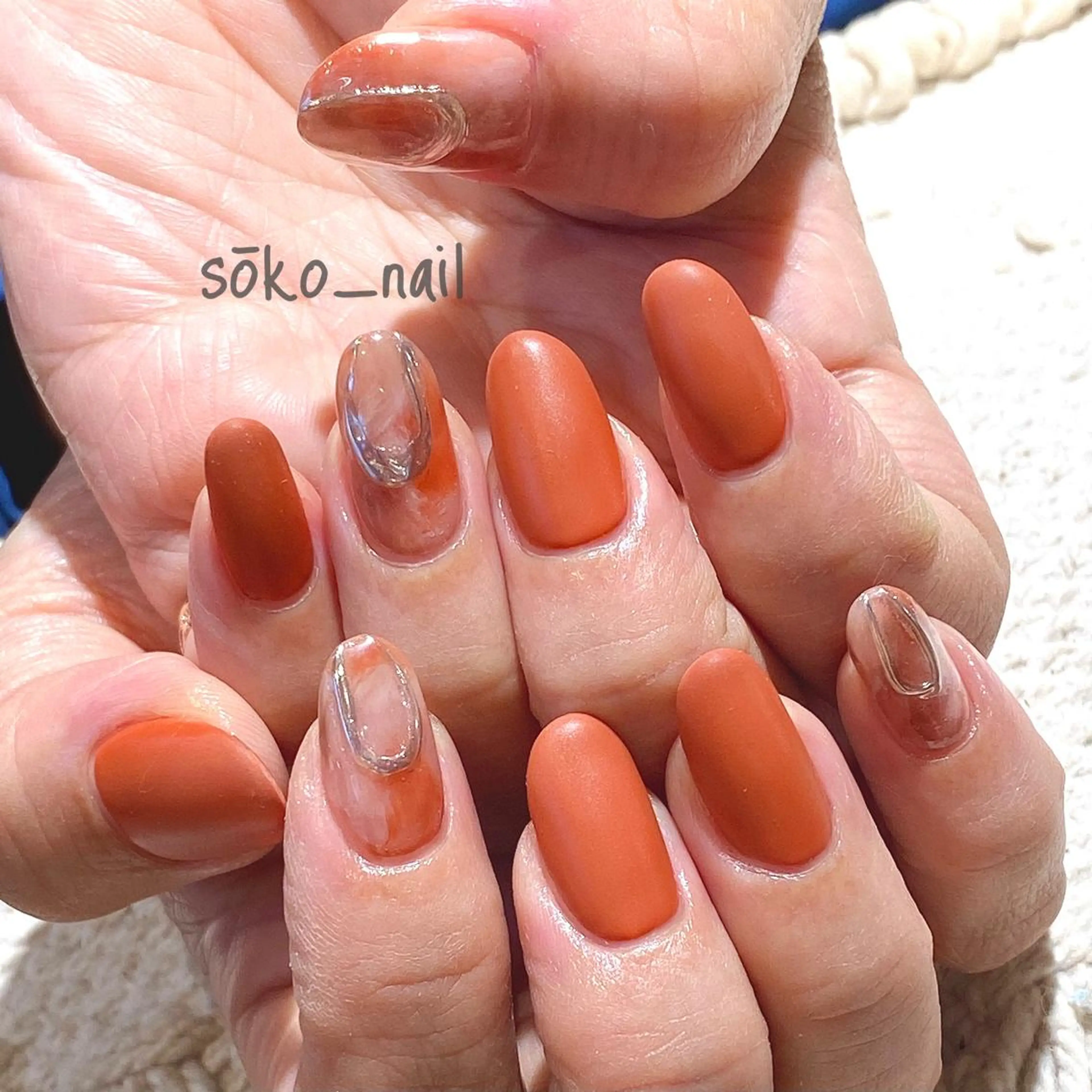ネイル マットネイル ハンドネイル sōko Hair&Nail Salon所属・megu  / sōko nailのネイルデザイン