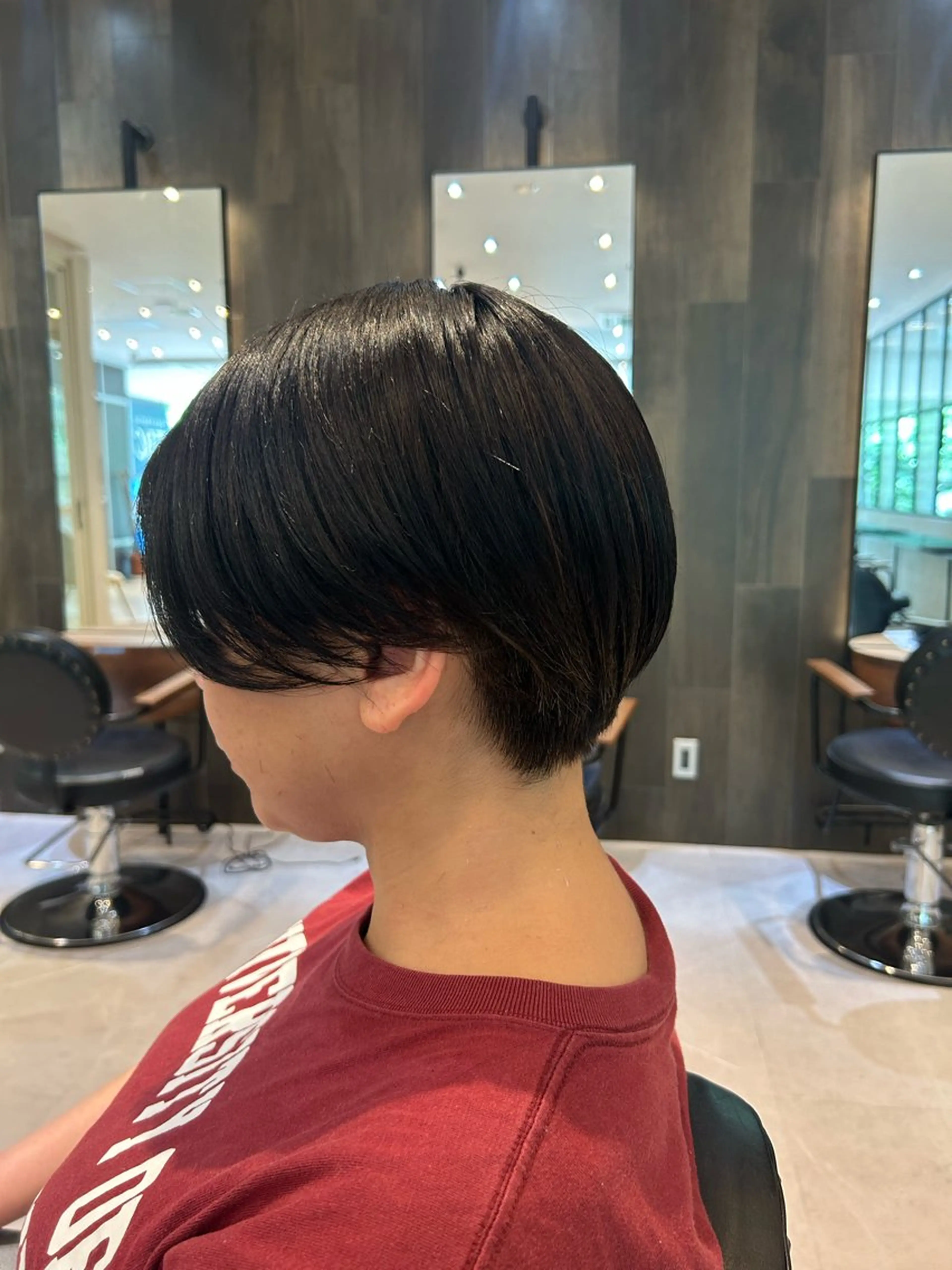 ショート ヘアアレンジ ショートヘア カット トリートメント 縮毛矯正/カット/ 韓国ヘア/蛯原🍤のヘアスタイル