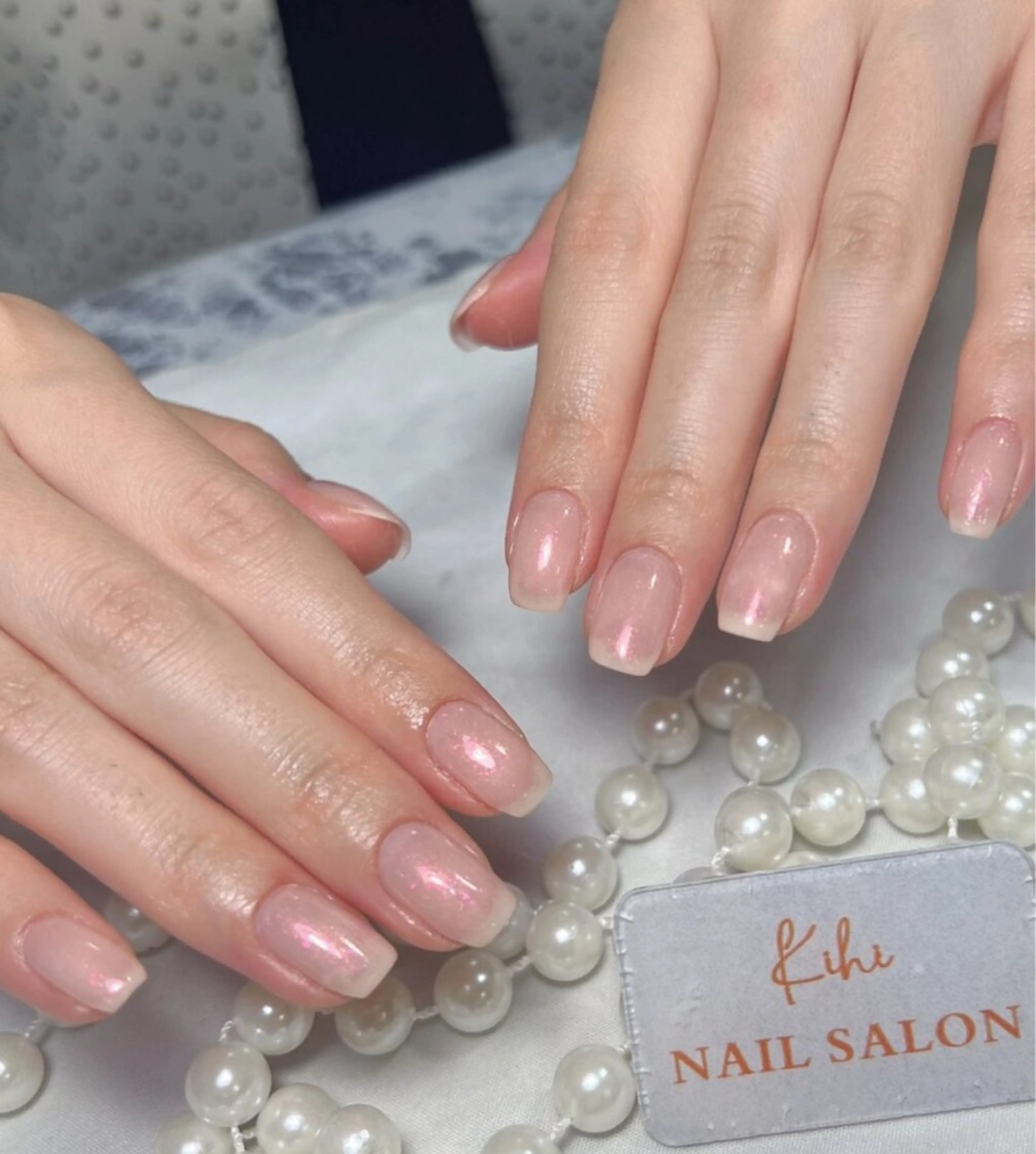 ネイル アートネイル フレンチネイル ジェルネイル グラデーション 韓国ネイル 村中 ハナのネイルデザイン