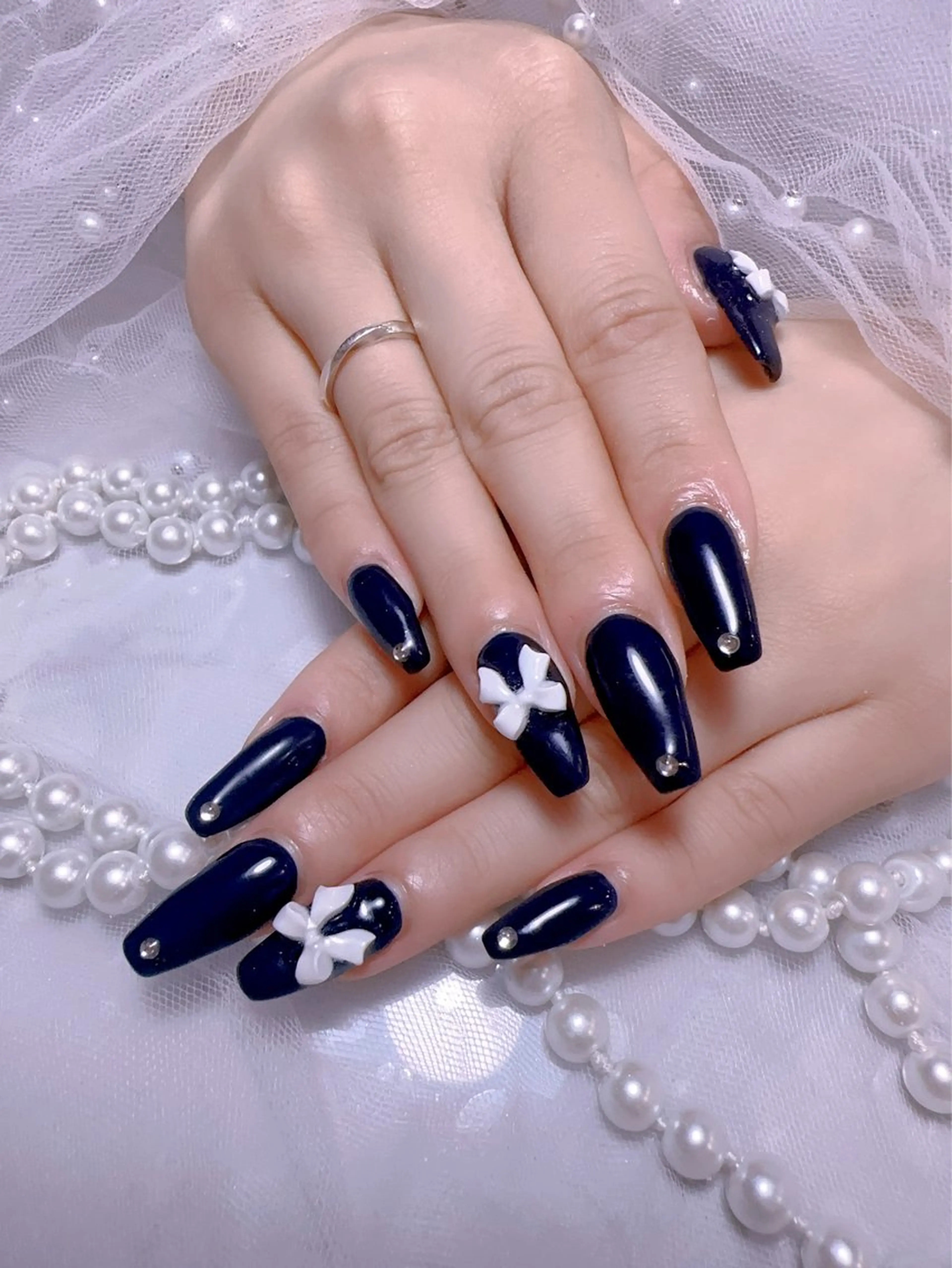 ネイル 長さ出し ワンカラーネイル ネイルチップ ハンドネイル You&Me Miyuのネイルデザイン