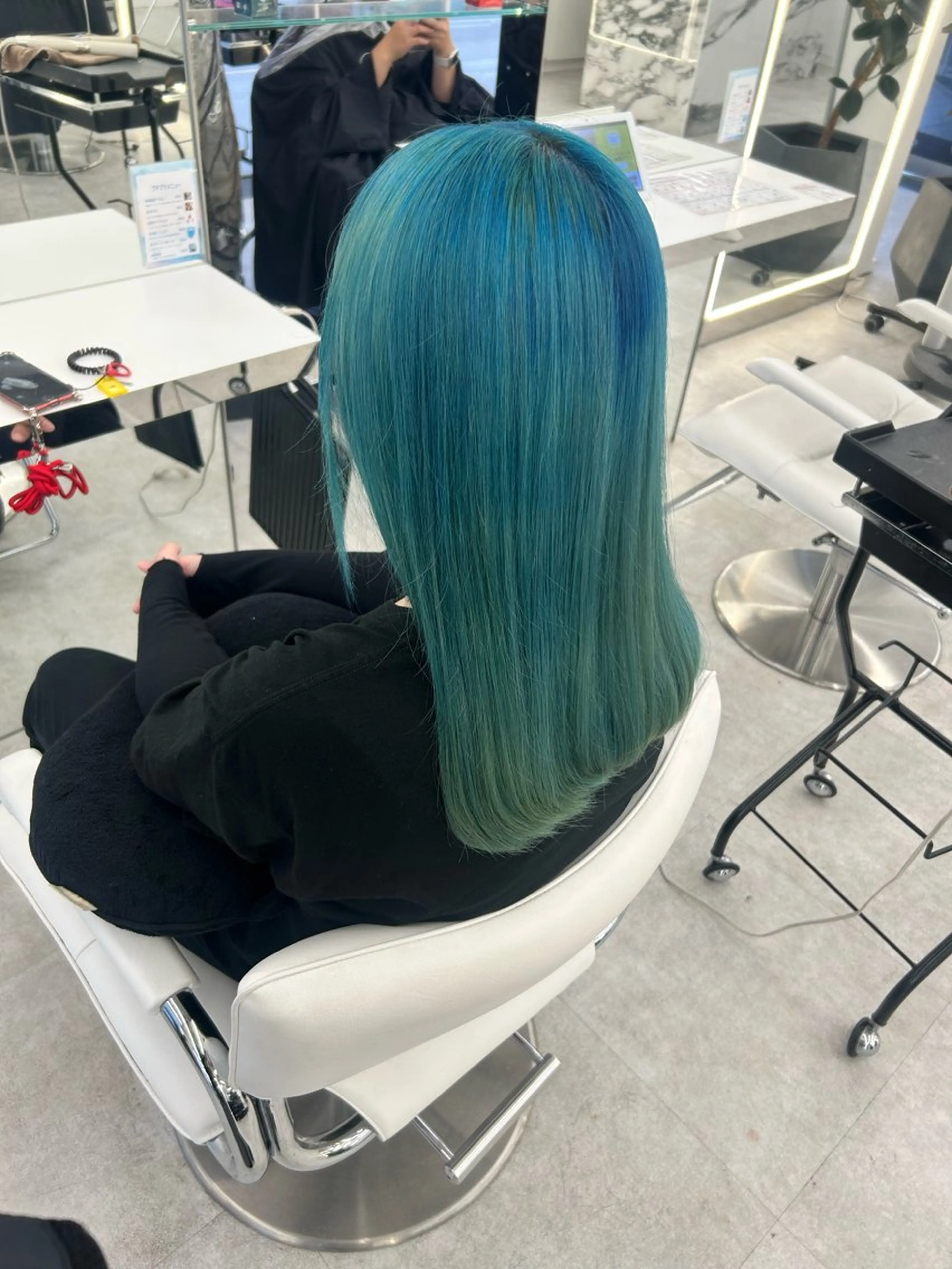 ロング カラー ヘアカラー ヘッドスパ はるか/ブリーチカラ ー/ヘアアレンジ🤍のヘアスタイル