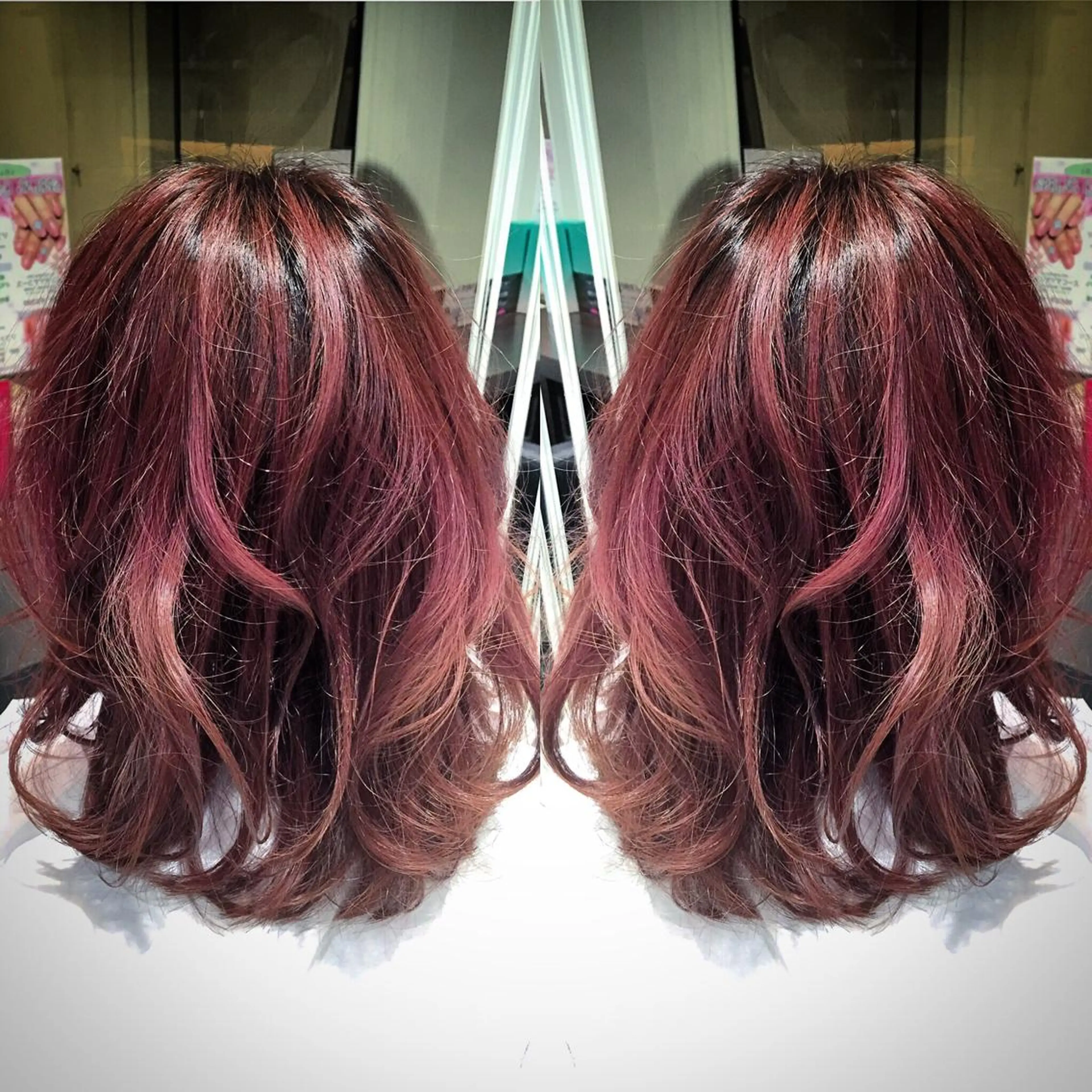 ミディアム カラー パーマ グラデーションカラー ピンクカラー Men's BIRTH by happiness 梅田中崎町店所属・メンズ特化美容師 カラー専門ぺーターのヘアスタイル