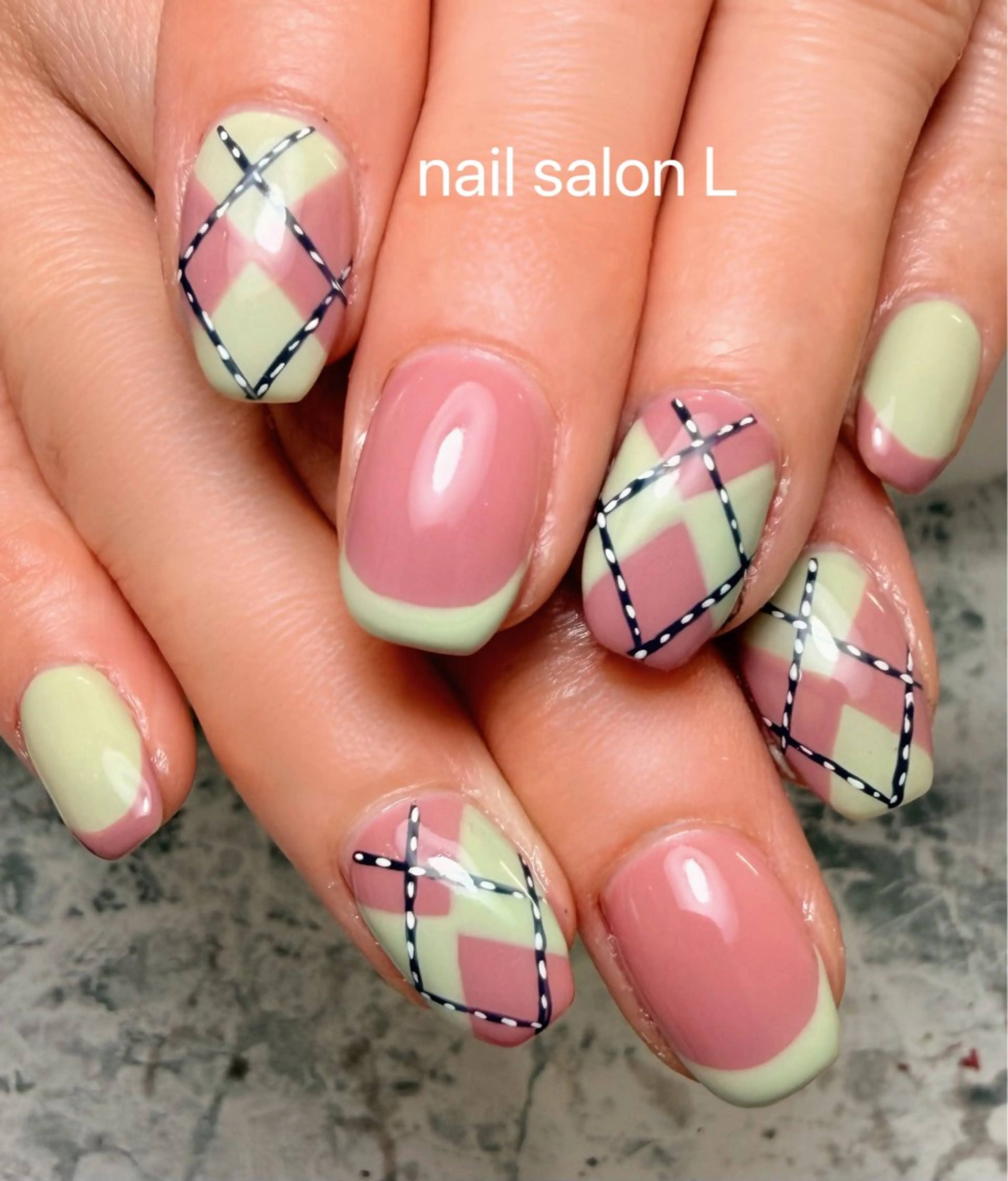 ネイル 春ネイル ハンドネイル 吉川市 ネイルサロンLのネイルデザイン