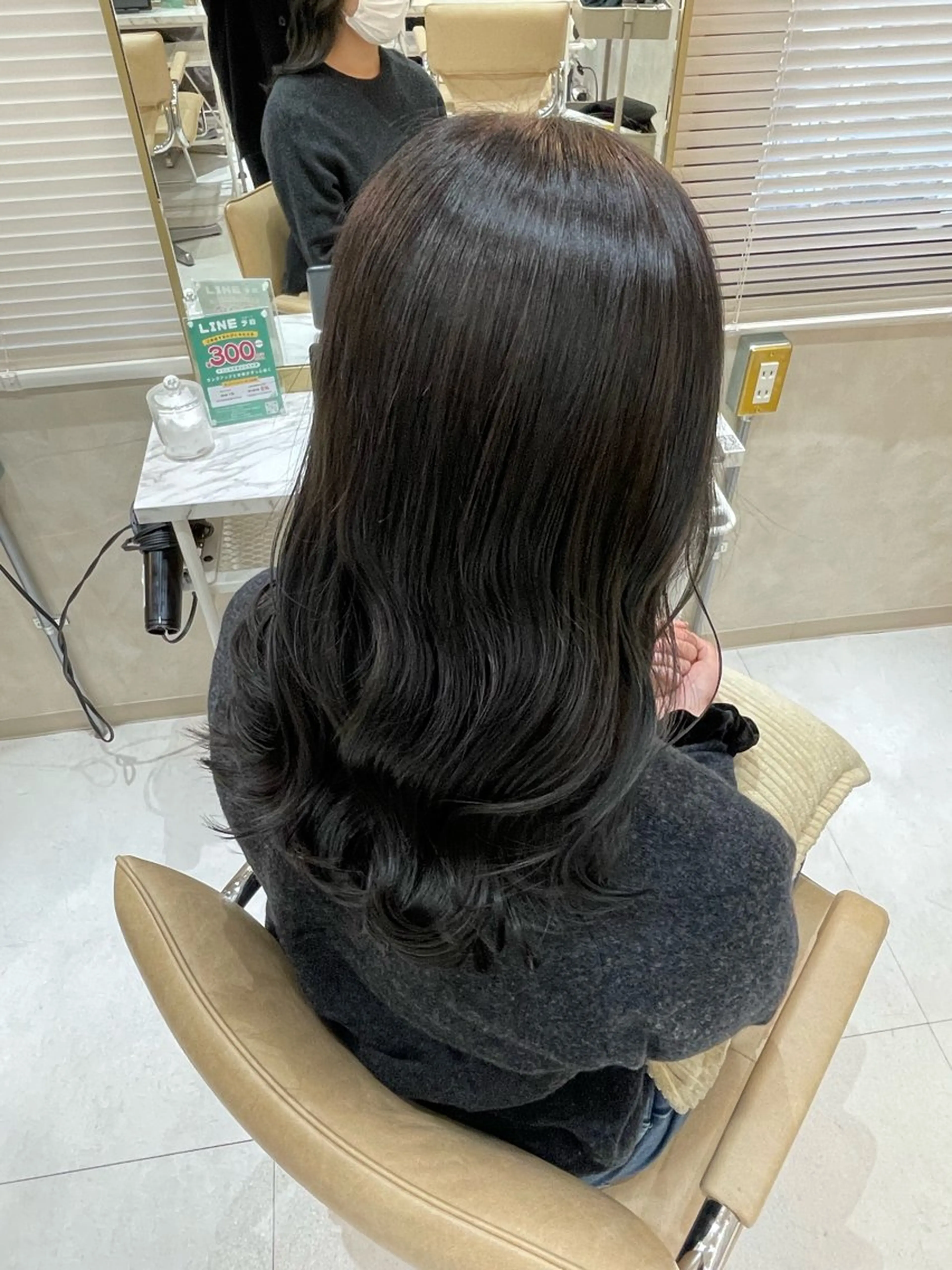 ミディアム カット ヘアカラー トリートメント れな/Zina博多 トレンド/顔周りのヘアスタイル